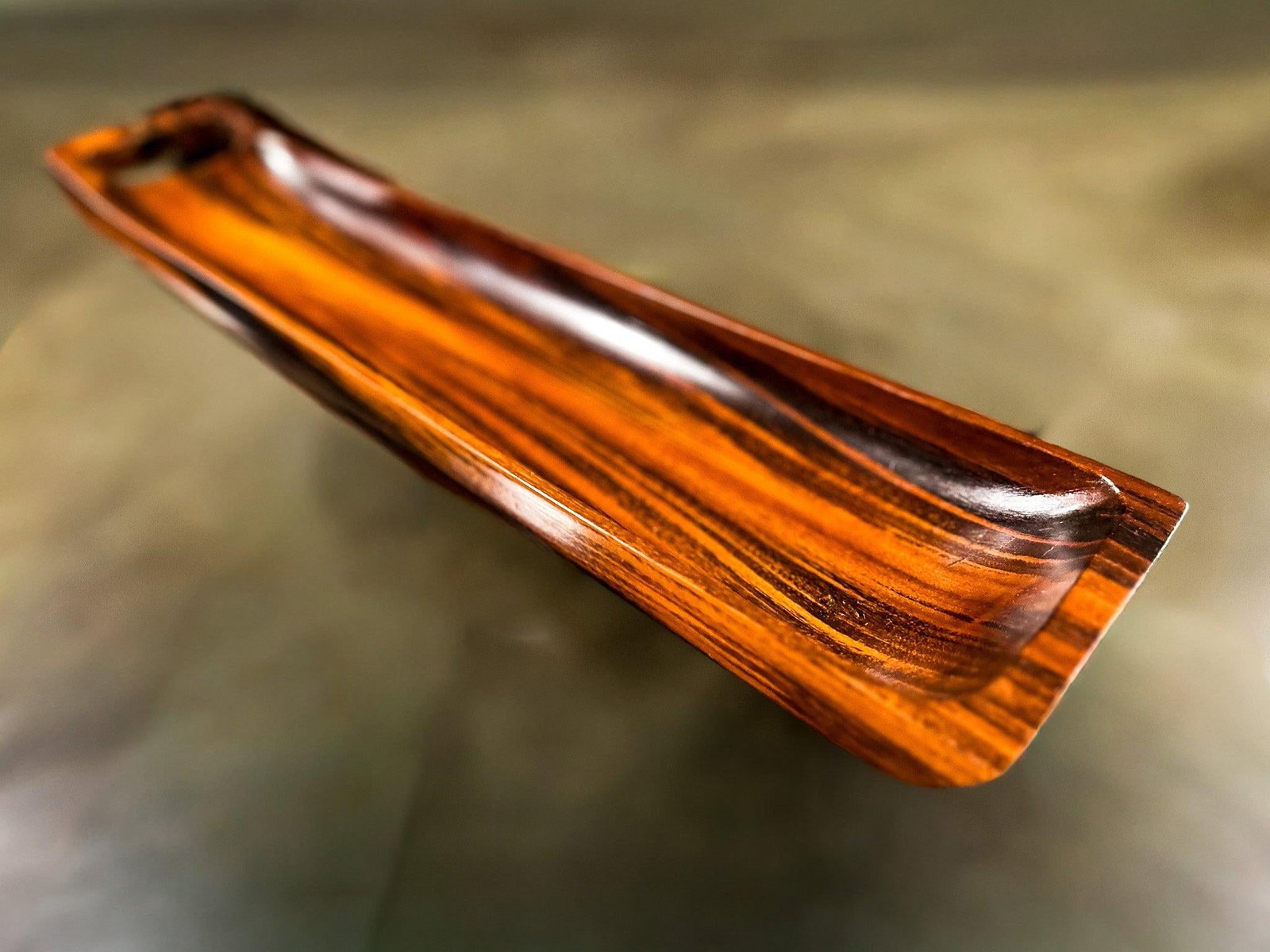Sculptural Brazilian Rosewood Decorative Tray by Tropic Art, 1960s - 11