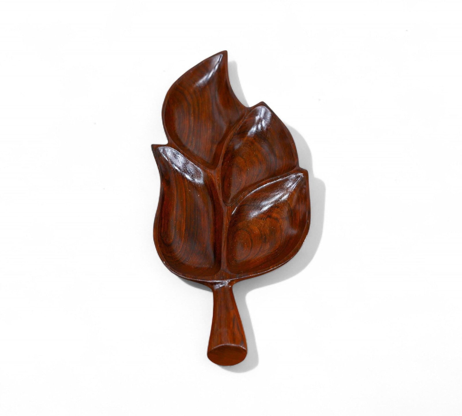 Serving Tray With Shape of Leaf in Rosewood, Unknown, 1960s - 2