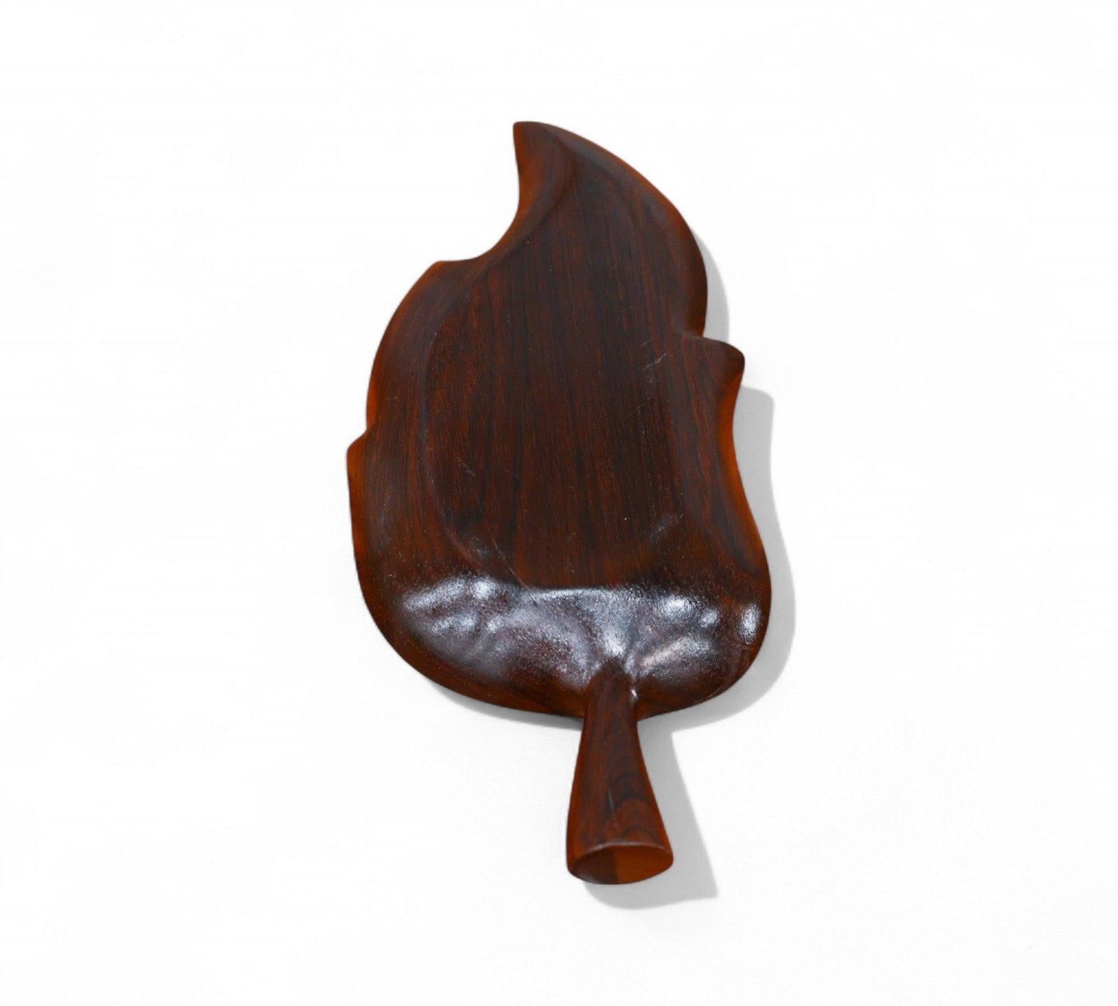 Serving Tray With Shape of Leaf in Rosewood, Unknown, 1960s - 3