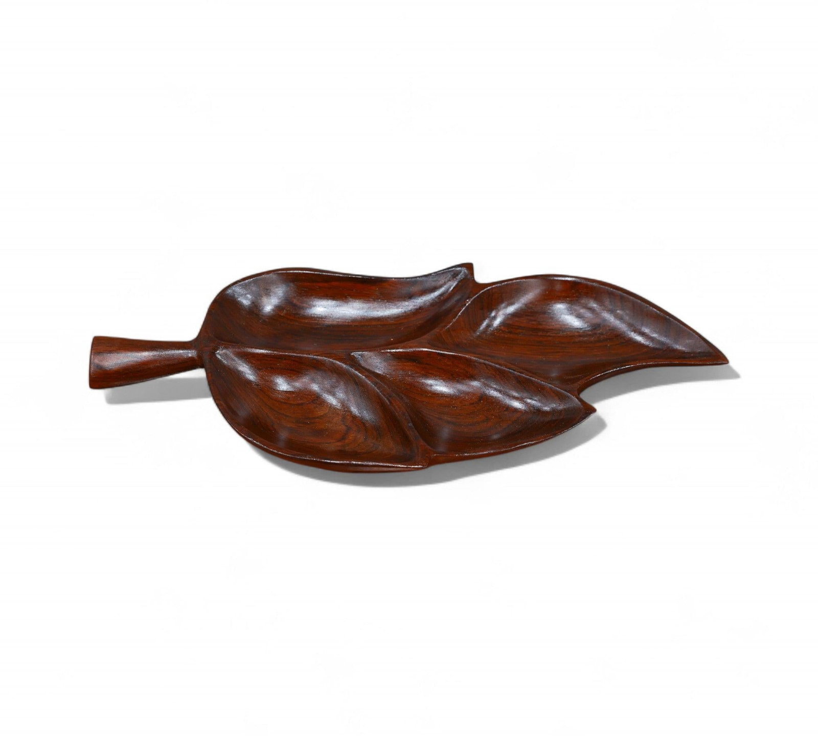 Serving Tray With Shape of Leaf in Rosewood, Unknown, 1960s - 4