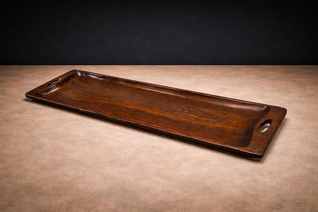 Brazilian Mid-Century Modern Tray in Rosewood, Jean Gillon, 1960s - 9