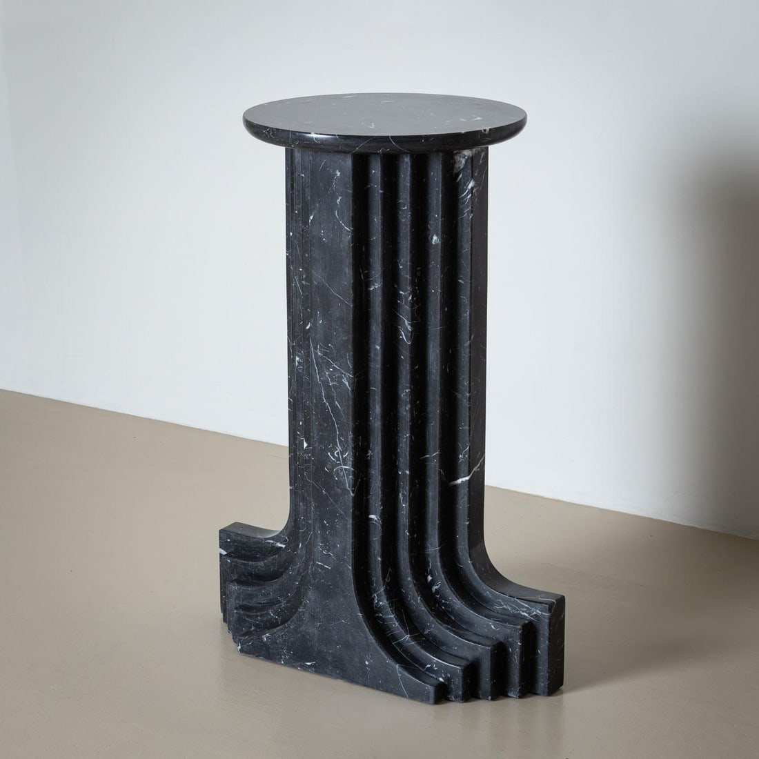 Black Marble Column attributed to Carlo Scarpa, Italy 1970 - 4
