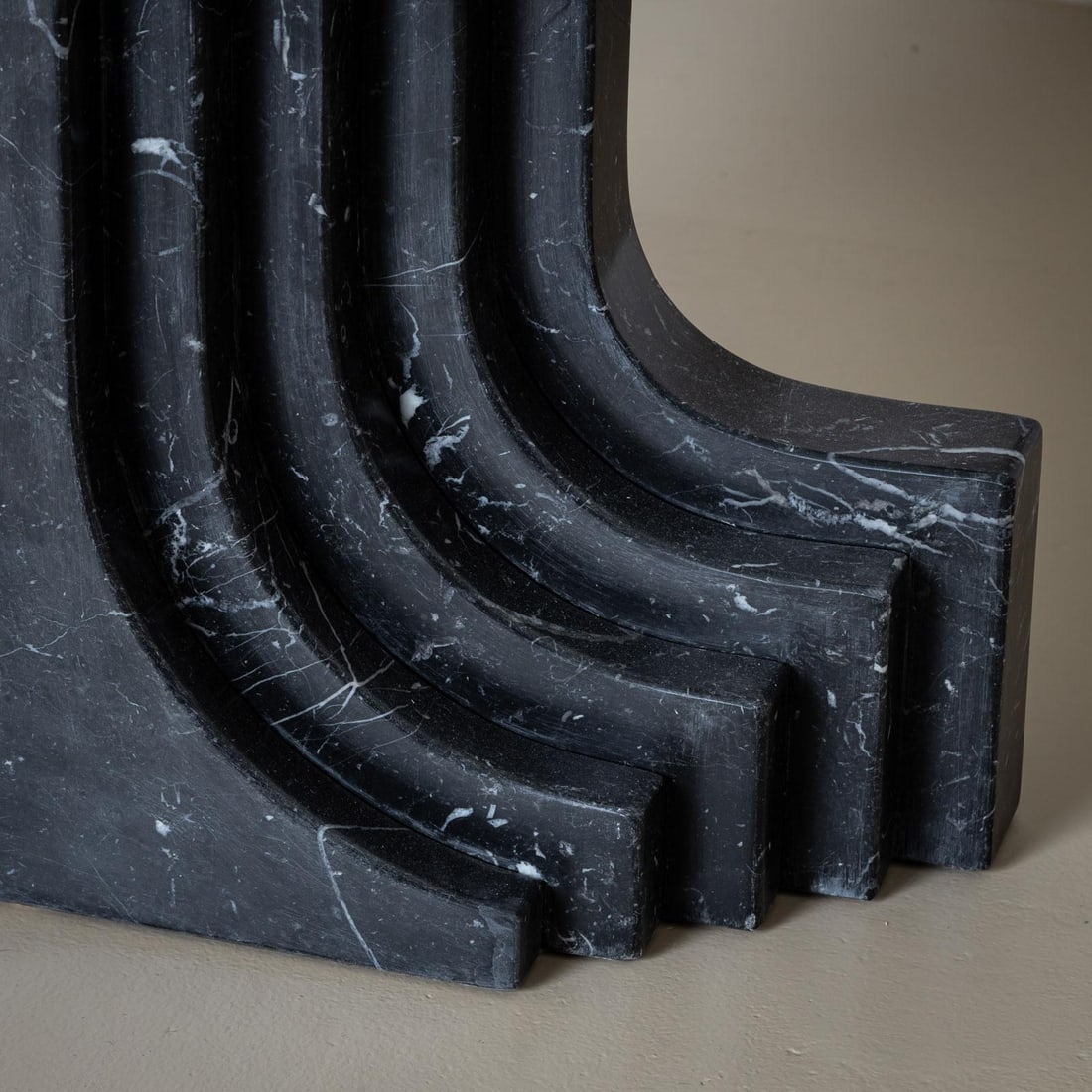 Black Marble Column attributed to Carlo Scarpa, Italy 1970 - 5
