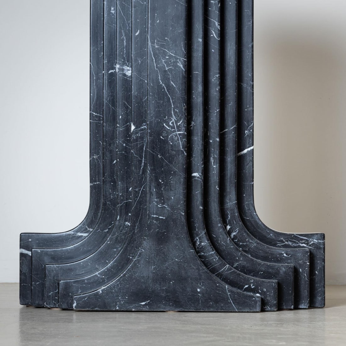 Black Marble Column attributed to Carlo Scarpa, Italy 1970 - 6