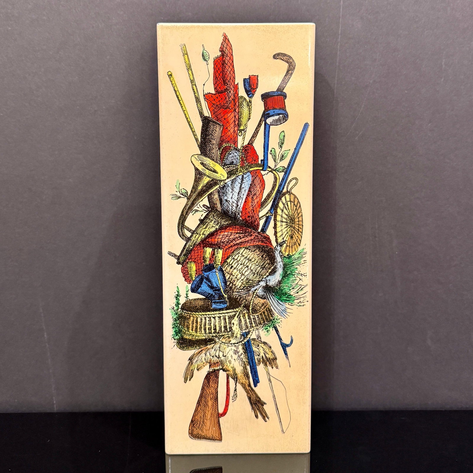 Fornasetti "Trofeo Selvaggina" Enameled Box, ca. 1950's - 4