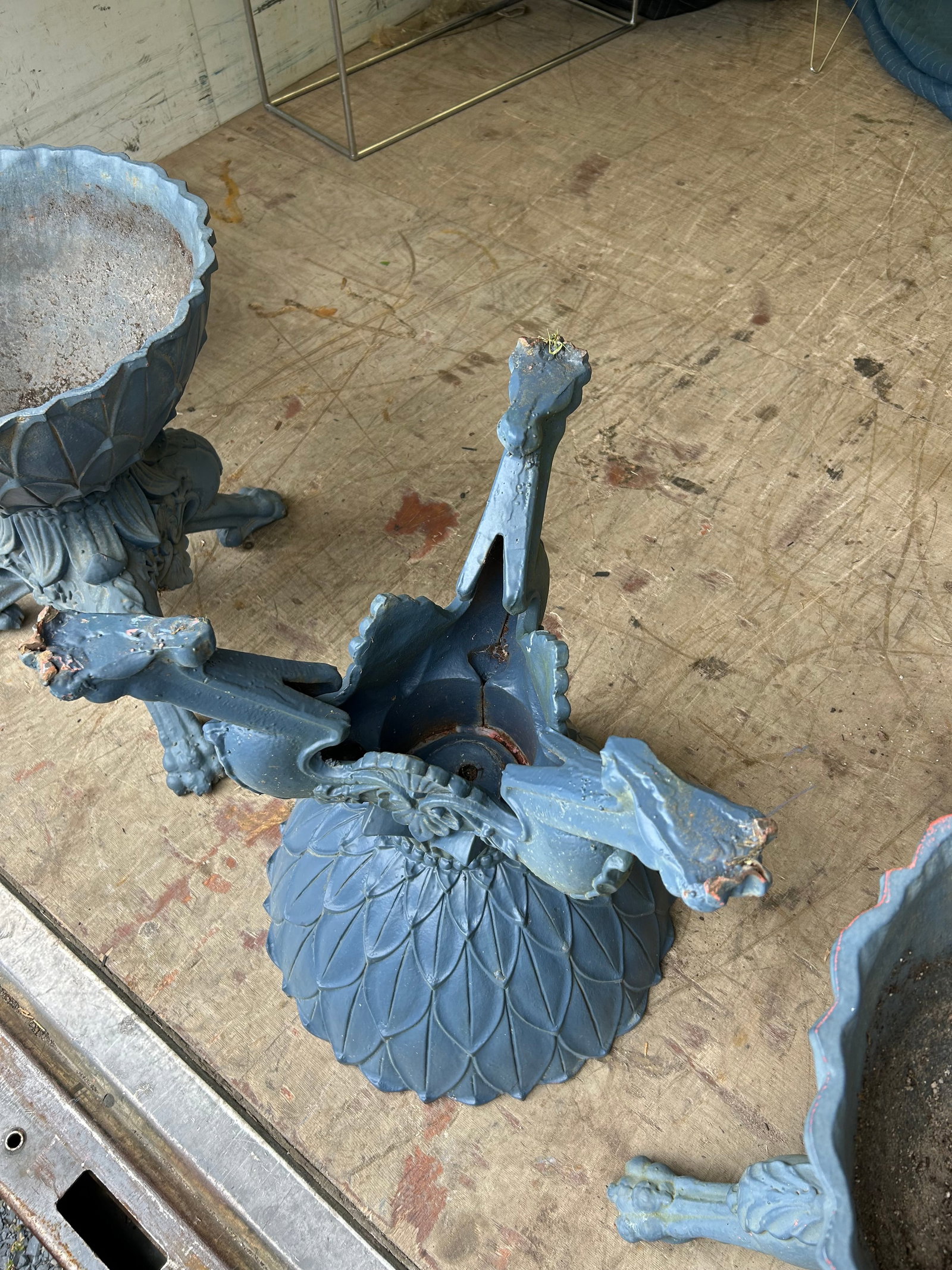 Rare Slate Grey Antique Garden Urns- 2 Pairs - 15