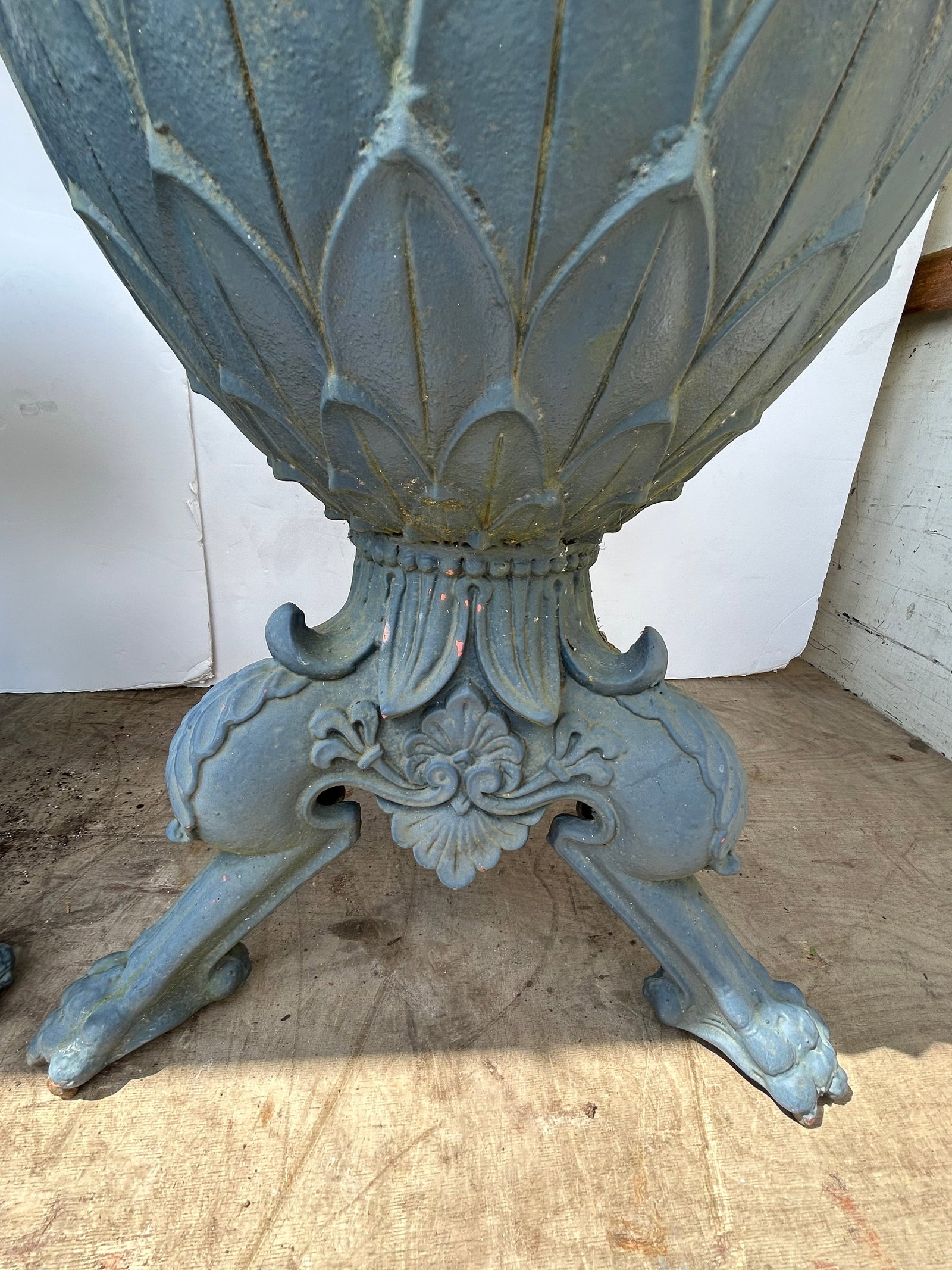 Rare Slate Grey Antique Garden Urns- 2 Pairs - 7