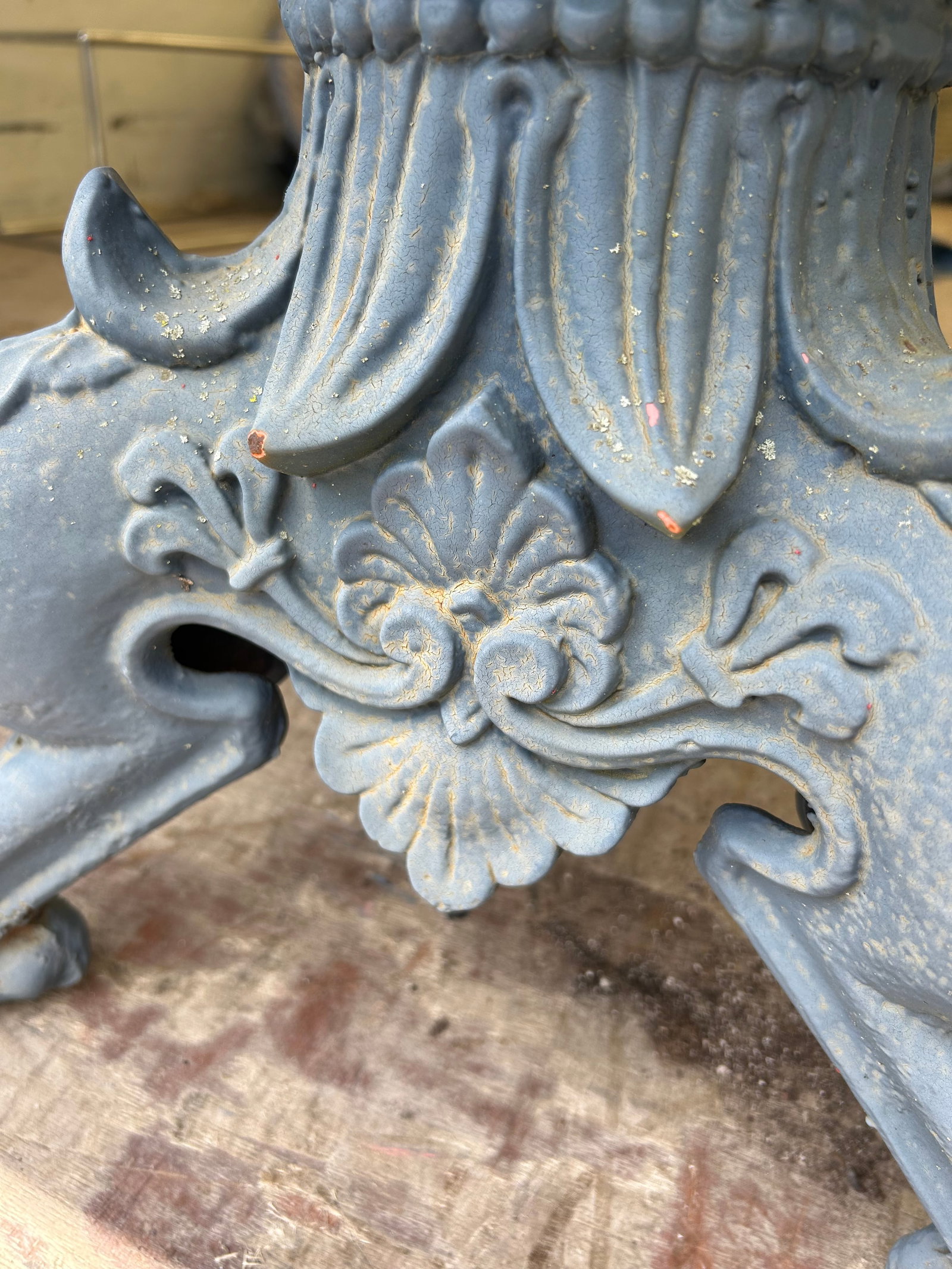 Rare Slate Grey Antique Garden Urns- 2 Pairs - 9