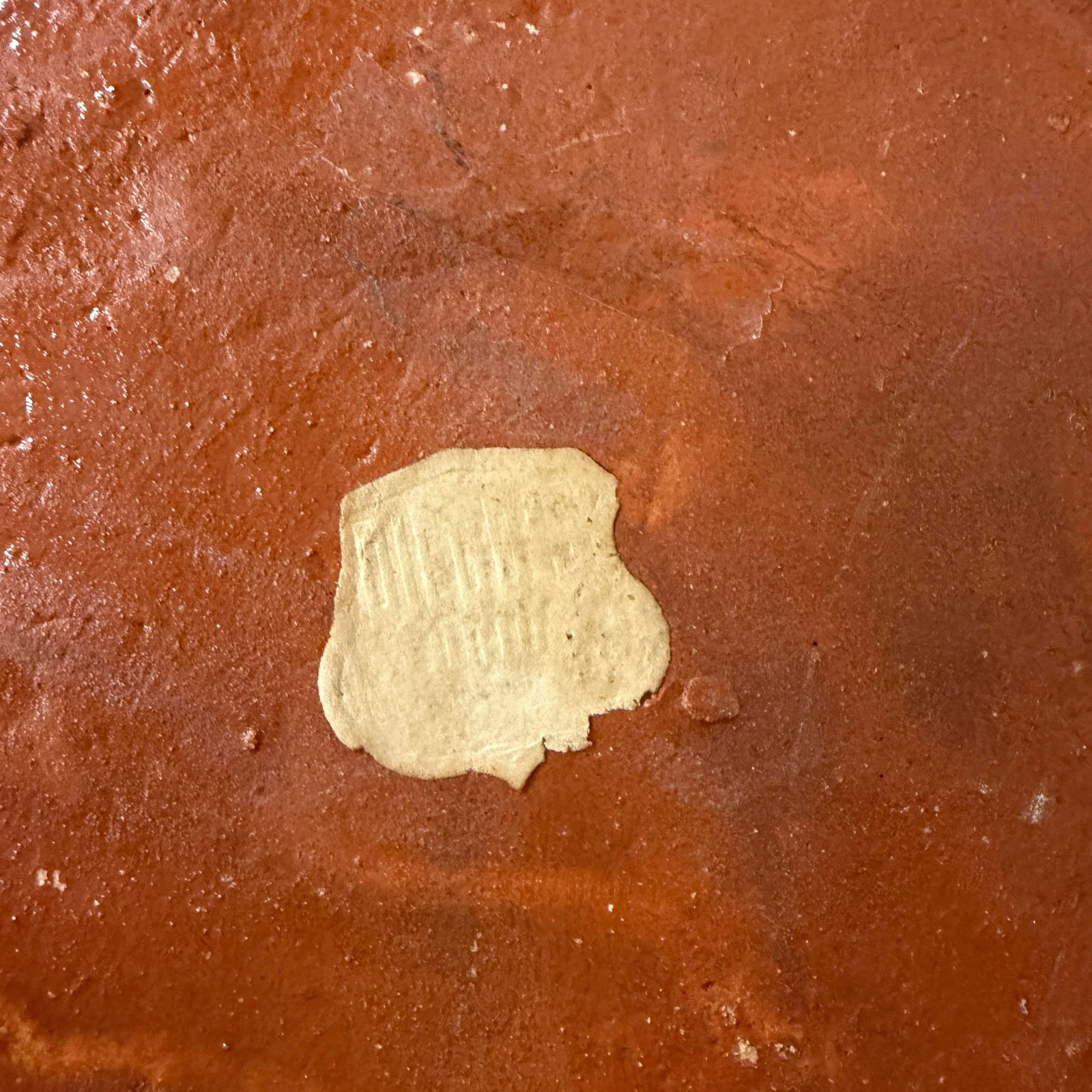 Vintage Hand Painted Landscape Scene Spainish Terra Cotta Wall Pocket - 6