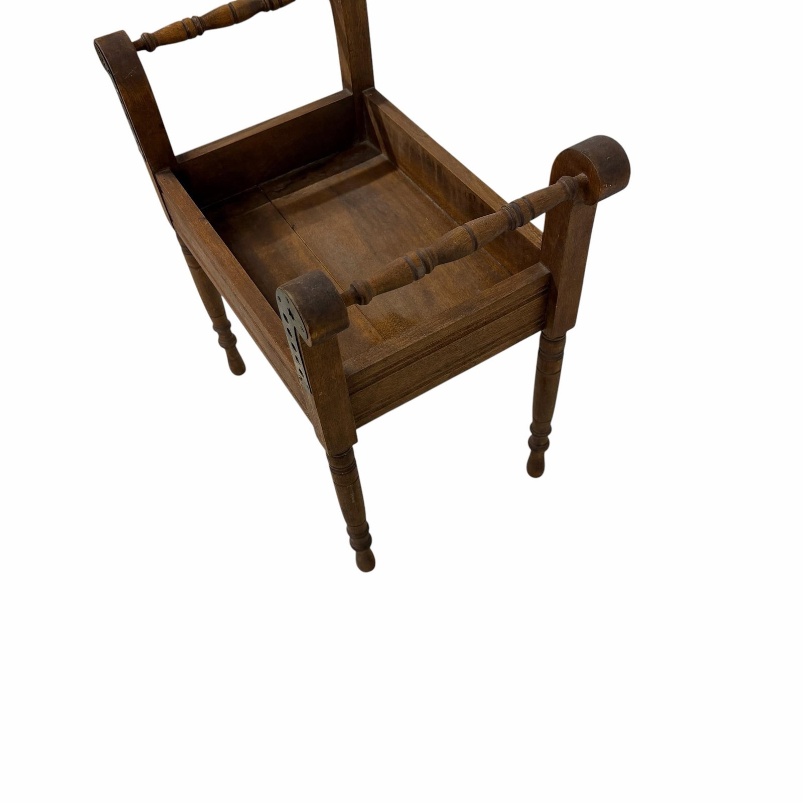 Antique Vanity, Piano One Seat Bench, Adjustable Height - 6