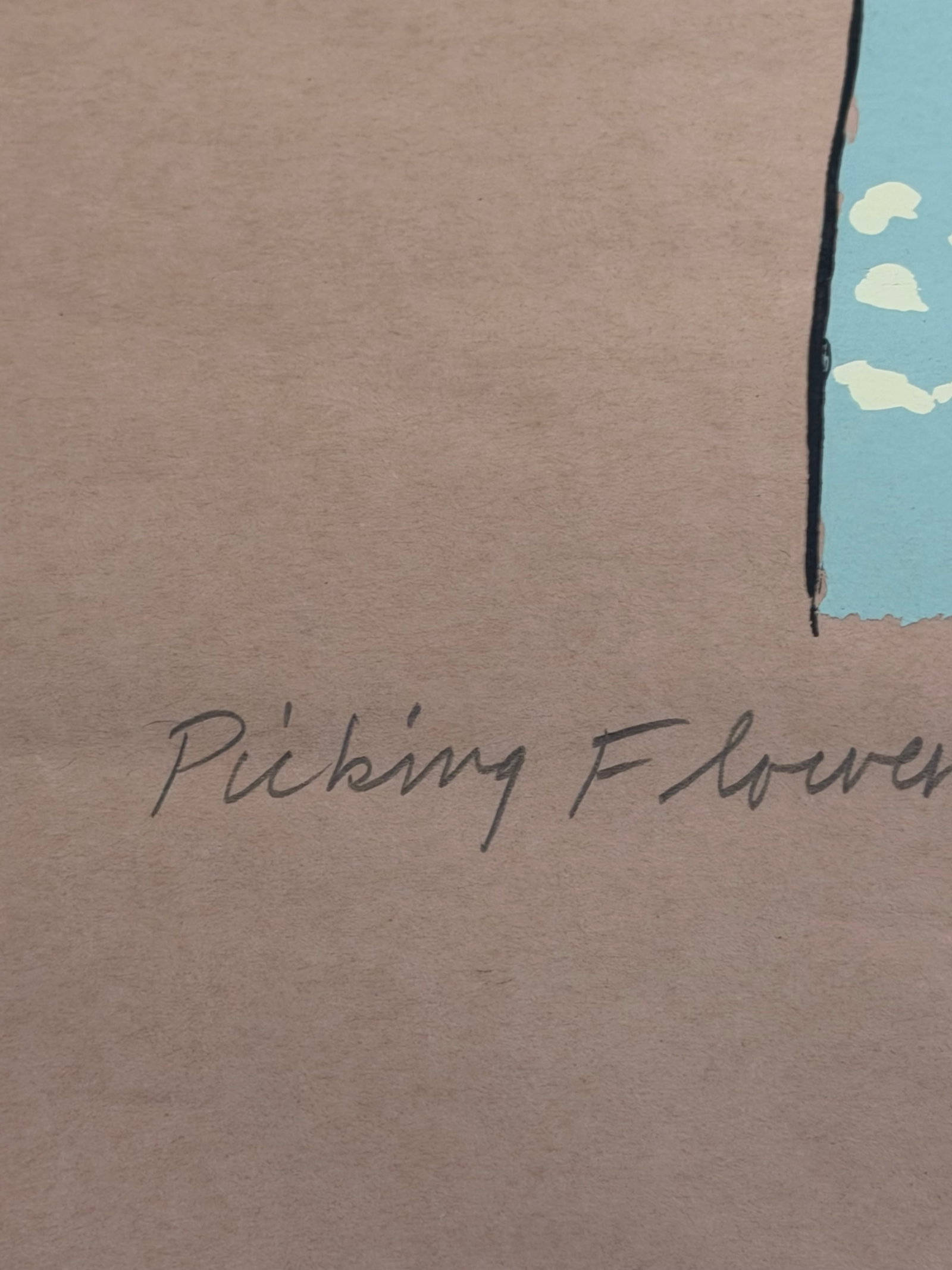 1980 Ralph Bienert "Picking Flowers" Artist's Proof Print - 3