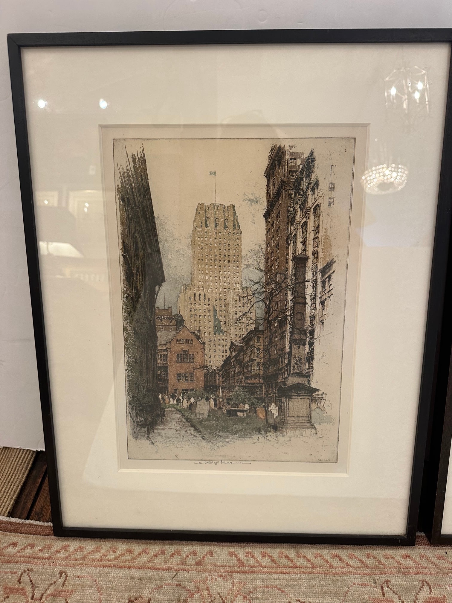 1920s Signed Luigi Kasimir Etchings - Set of 2 - 2