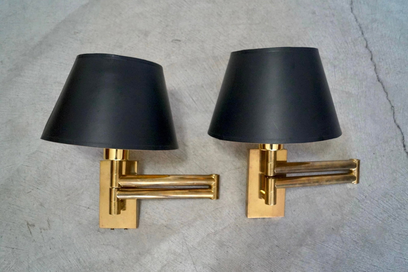 1960's Mid-Century Hollywood Regency Brass Sconces by Chapman - A Pair - 2