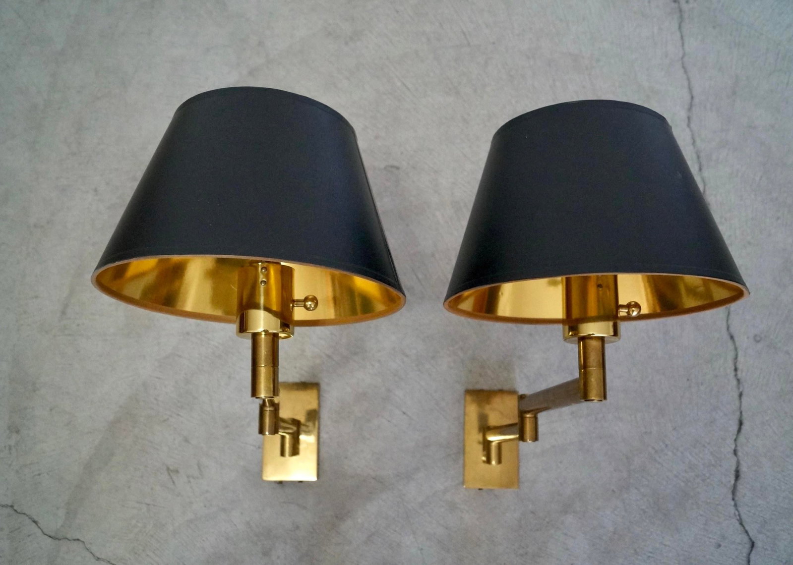 1960's Mid-Century Hollywood Regency Brass Sconces by Chapman - A Pair - 3