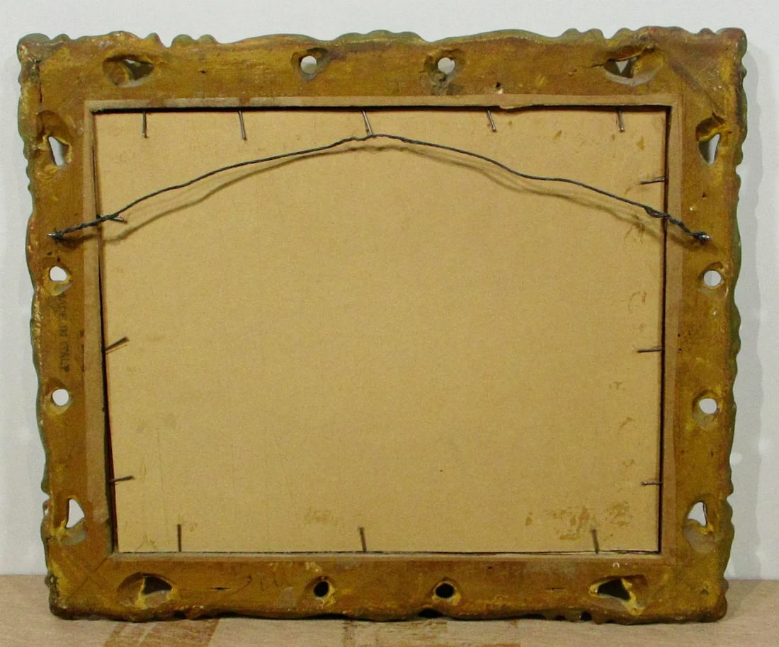 1950s Italian Floral Still Life Sketch Drawing, Framed - 4