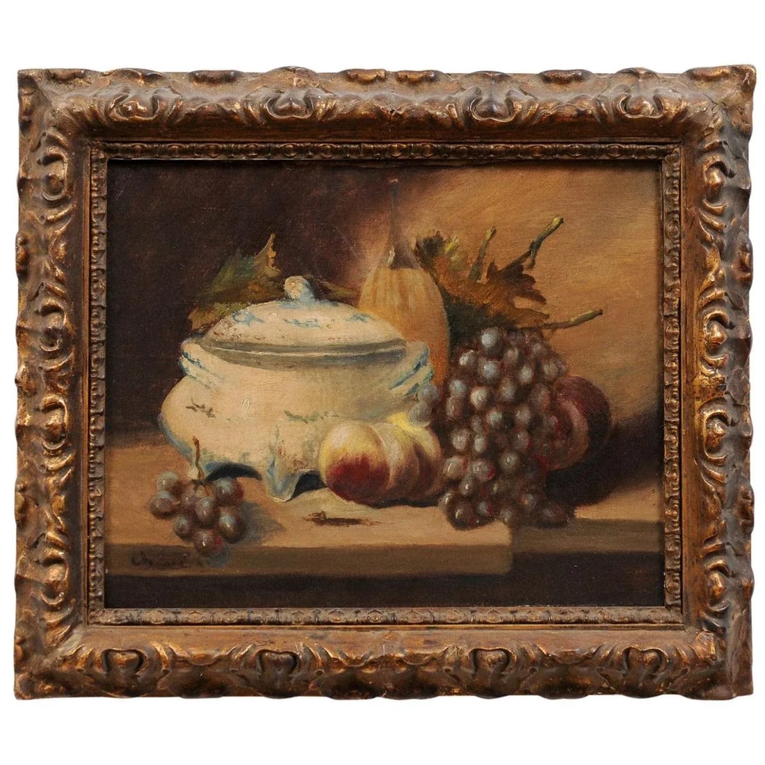 19th Century French Still Life Oil Painting, Framed - 13