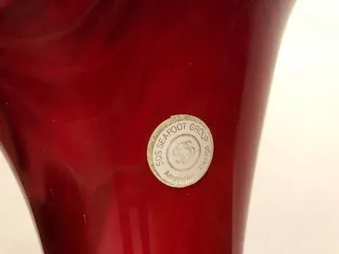 1990s Tall Blown Glass Vases - a Pair - 10