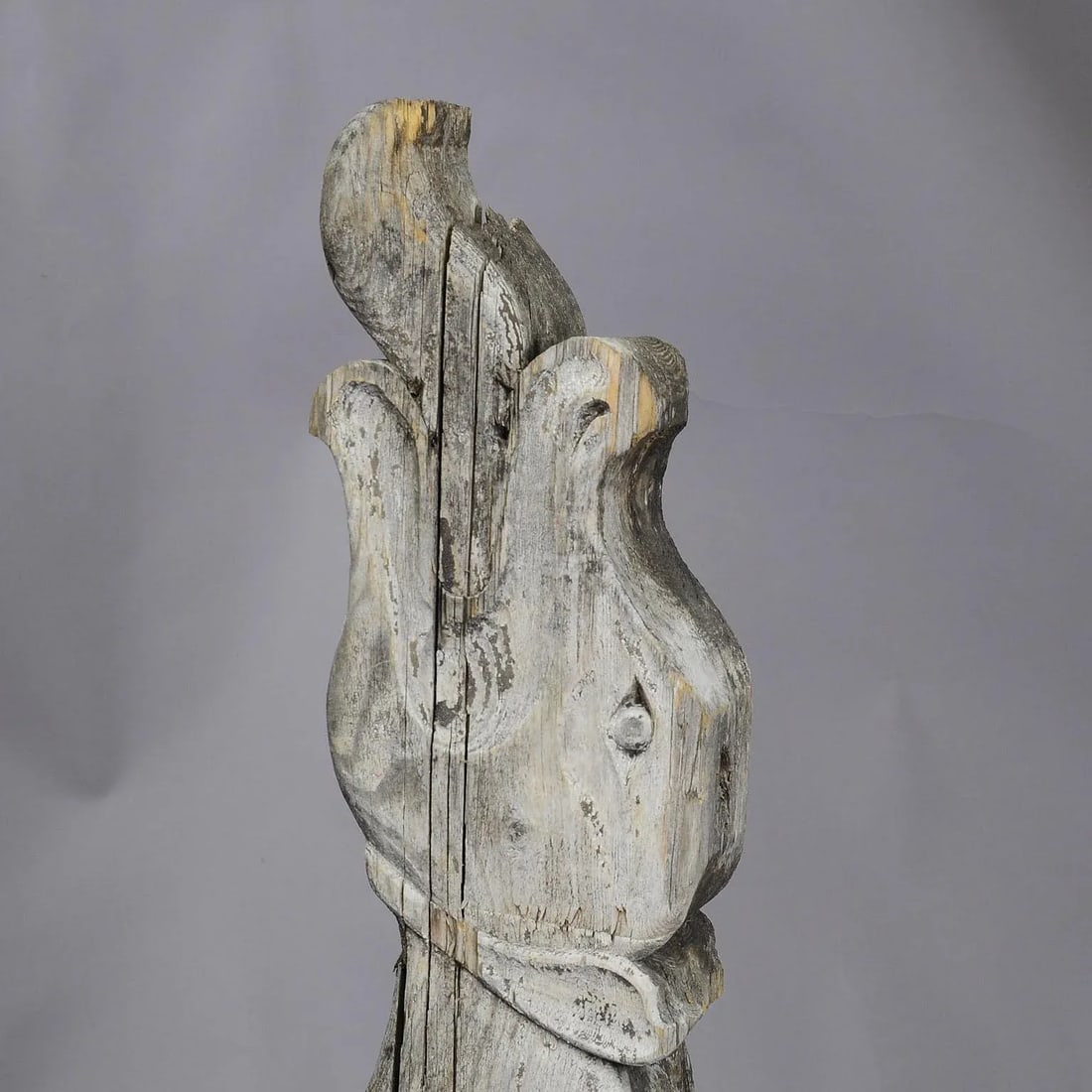 Set of Three Historical Dragon Head Wood Beams - 5