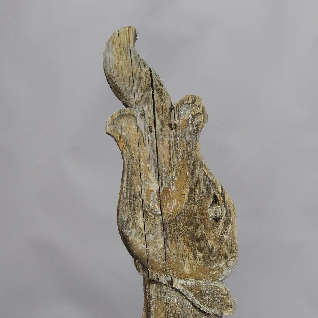 Set of Three Historical Dragon Head Wood Beams - 6