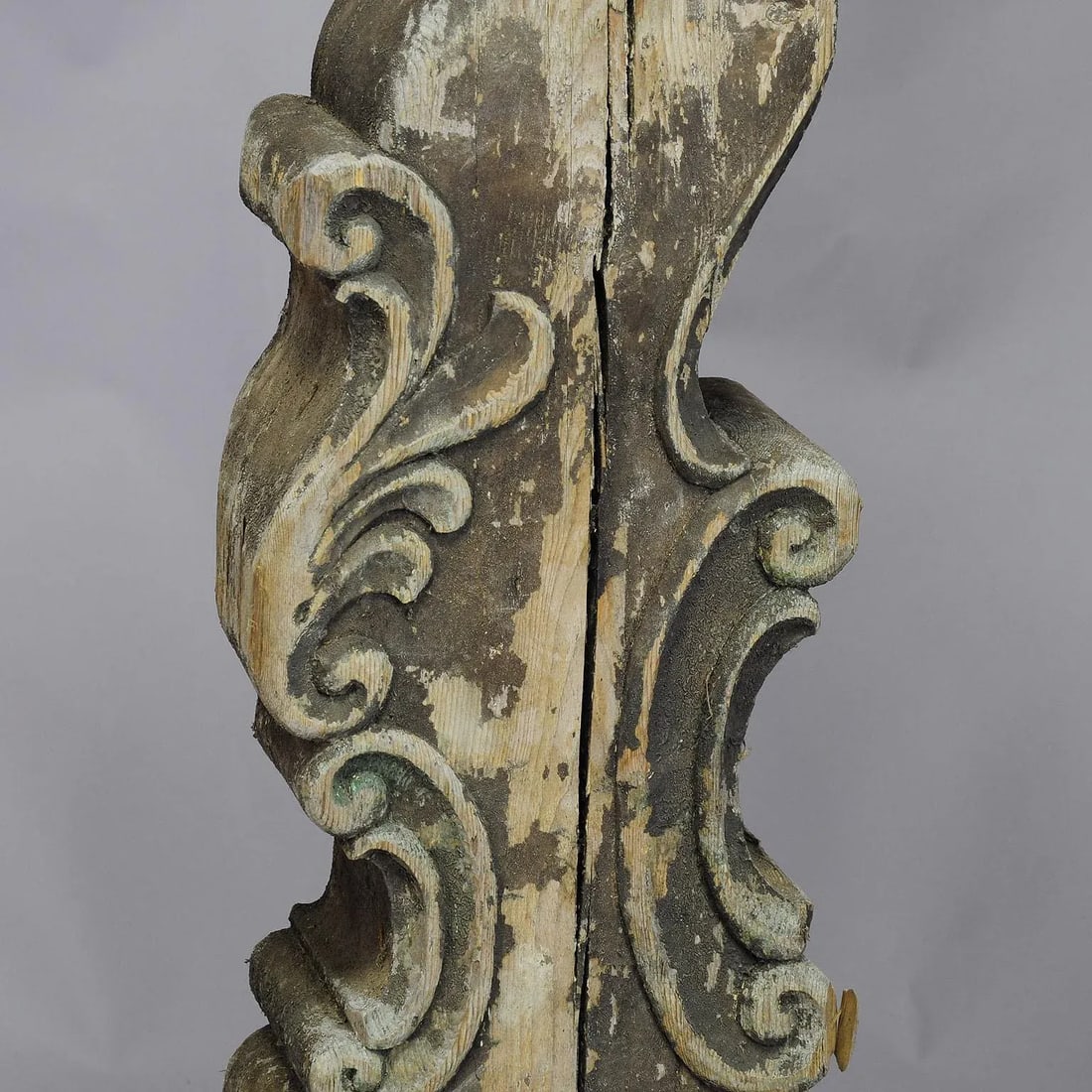 Set of Three Historical Dragon Head Wood Beams - 9
