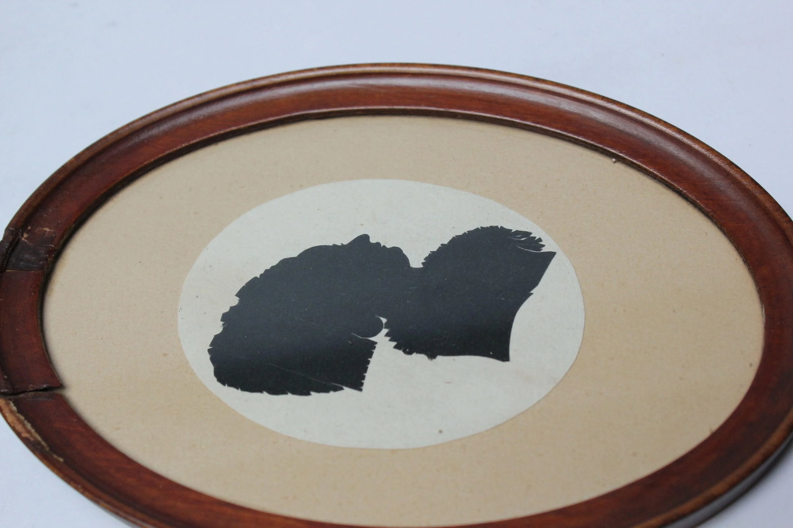 Eighteenth Century American Antique Framed "Lady" Silhouette - 4