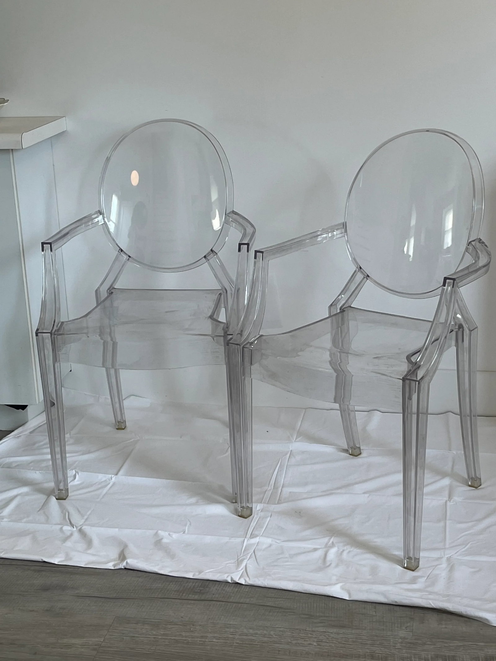 Pair Philippe Starck for Kartell Ghost Chairs - Set of 2 - 9
