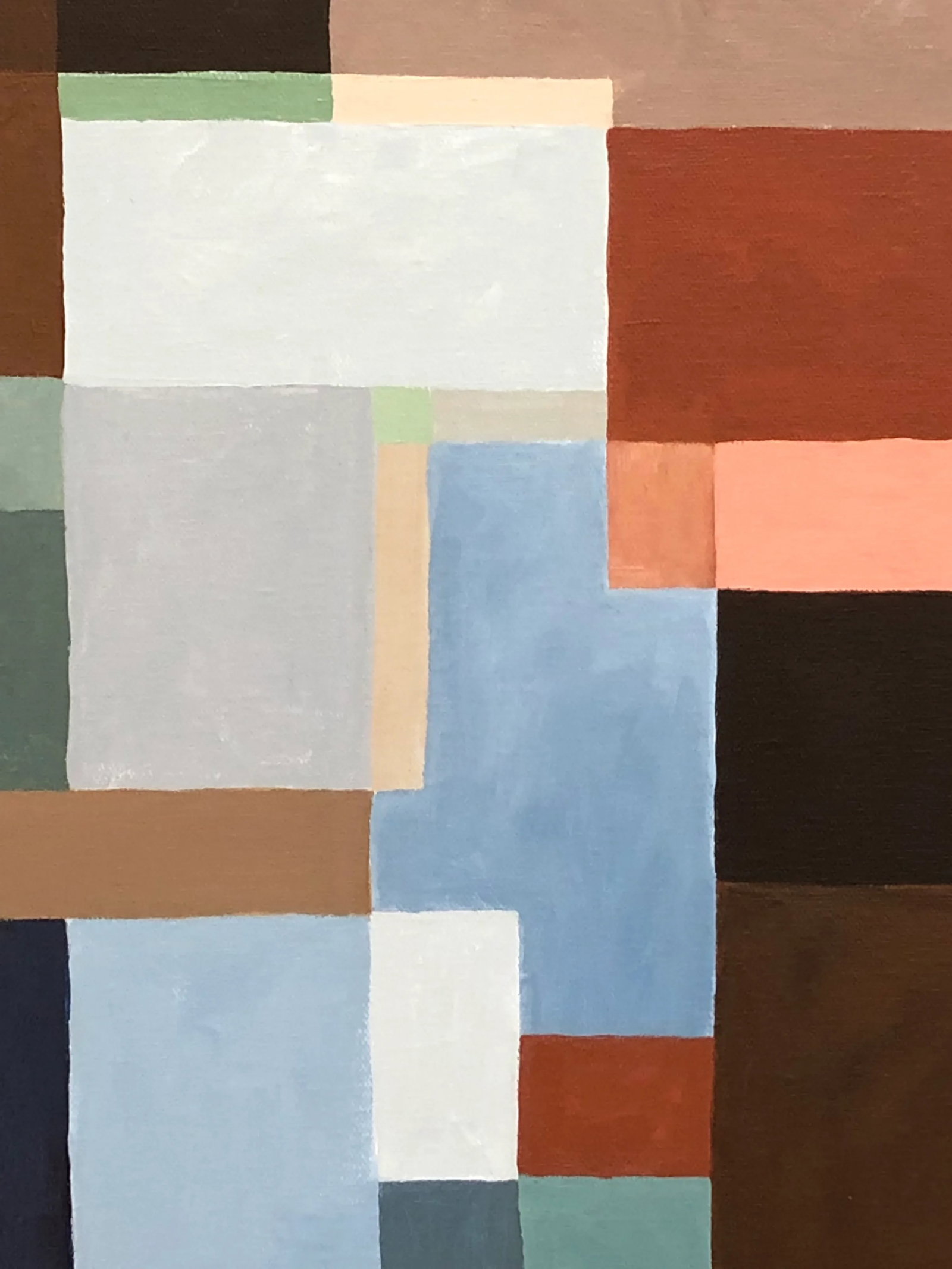 Abstract Painting With Overlapping Rectangles and Squares - 4