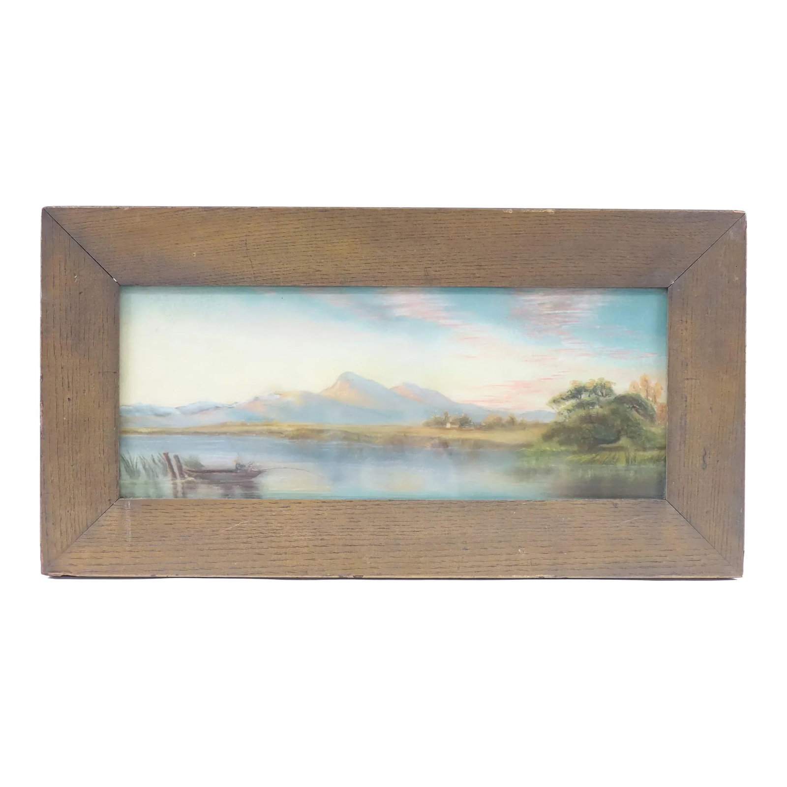 The River Original Chalk Pastel Drawing on Paper: Beautiful, Original Chalk Pastel Artwork on Paper. Artist Unknown Condition: Alterations: Original Condition Unaltered Imperfections: Some Imperfections Condition Notes: Great Condition, see