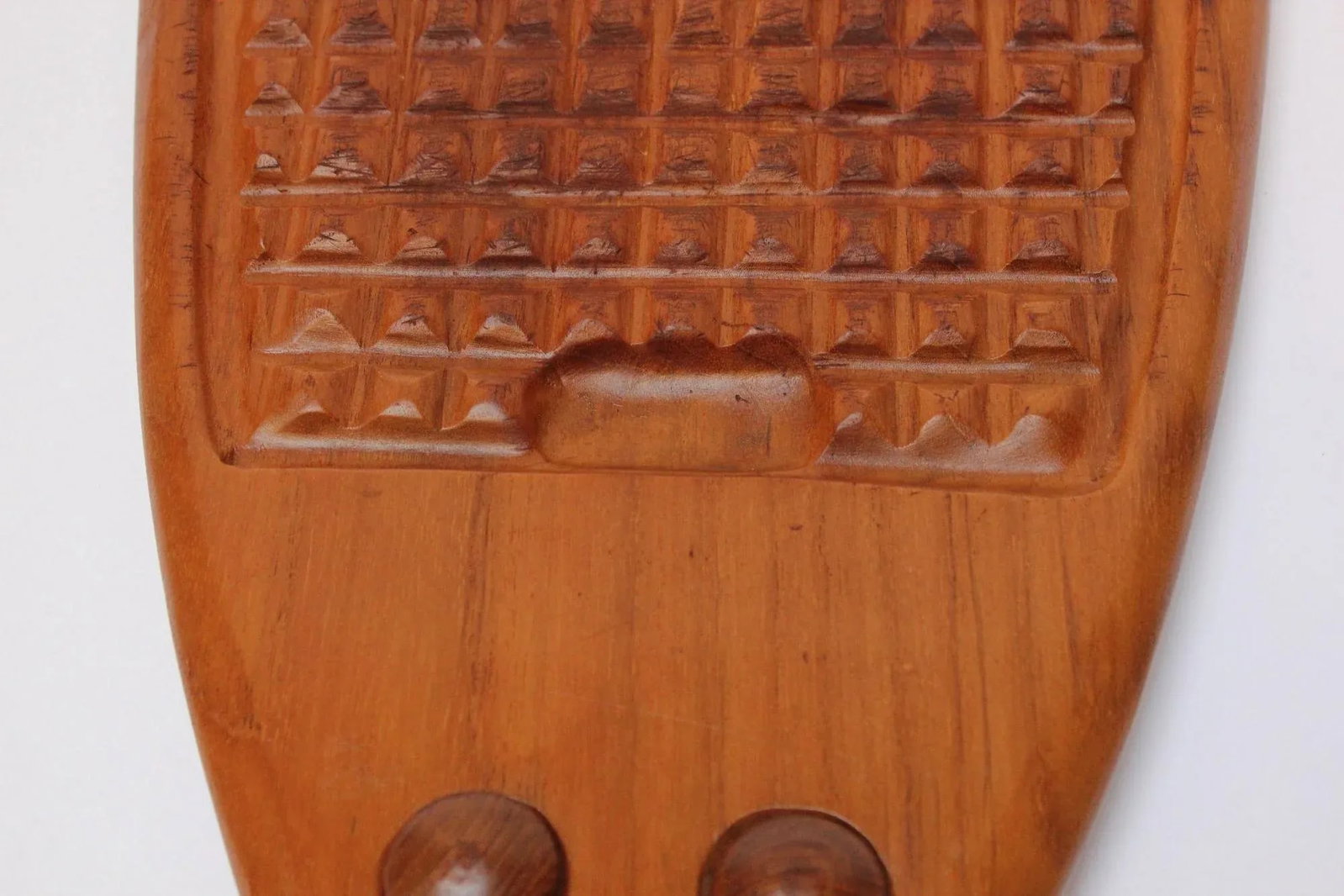 Mid-Century Modern Teakwood "Mouse" Cutting Board - 12