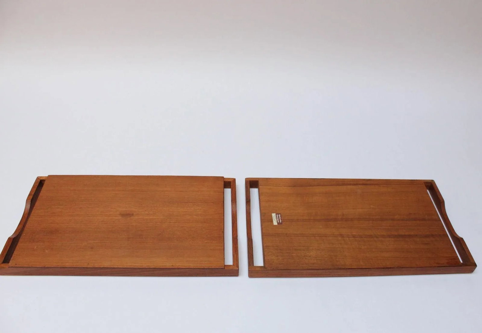 Pair of Mid-Century Modern Teak Breadboards/Serving Trays by Selandia Designs - 5
