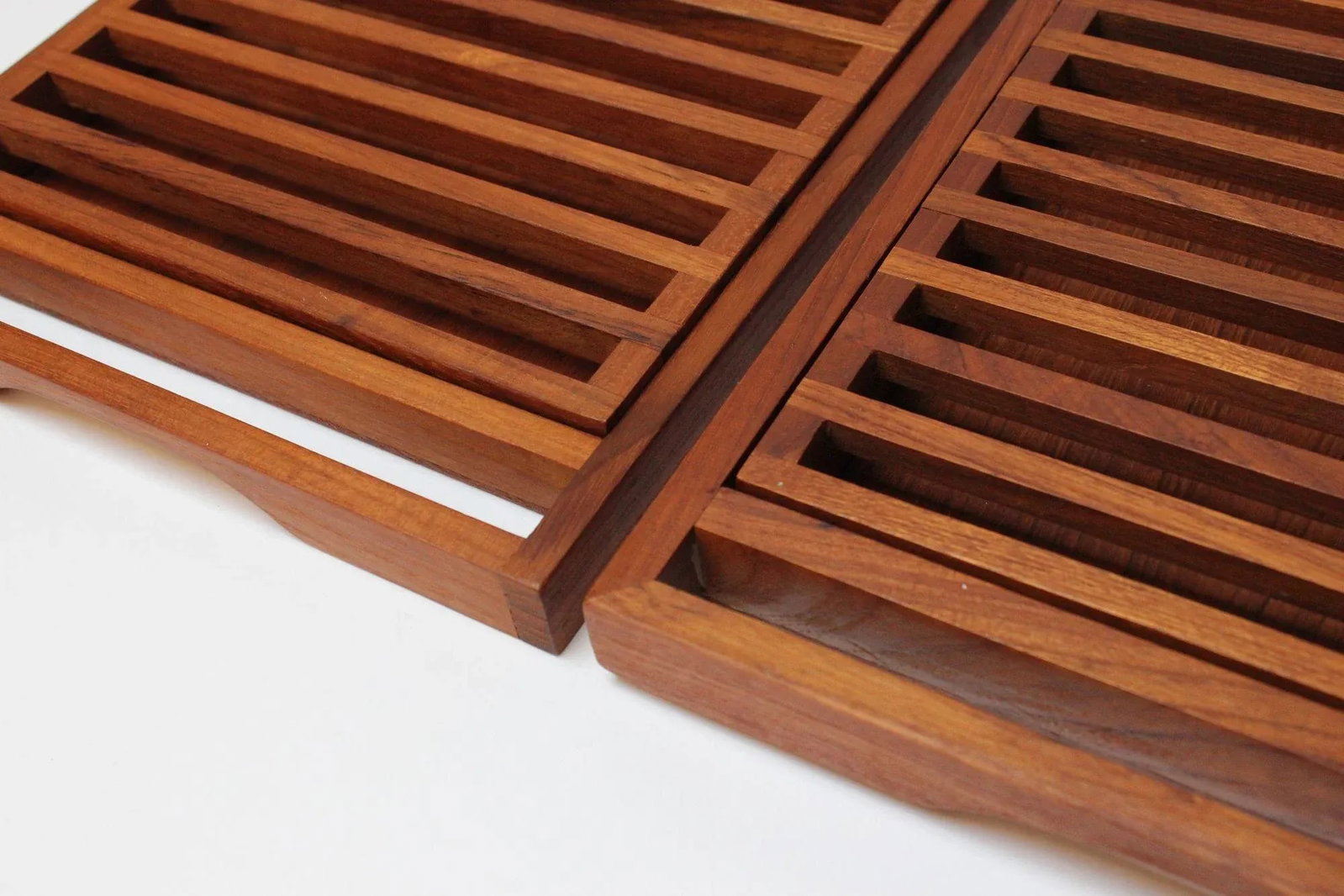 Pair of Mid-Century Modern Teak Breadboards/Serving Trays by Selandia Designs - 8