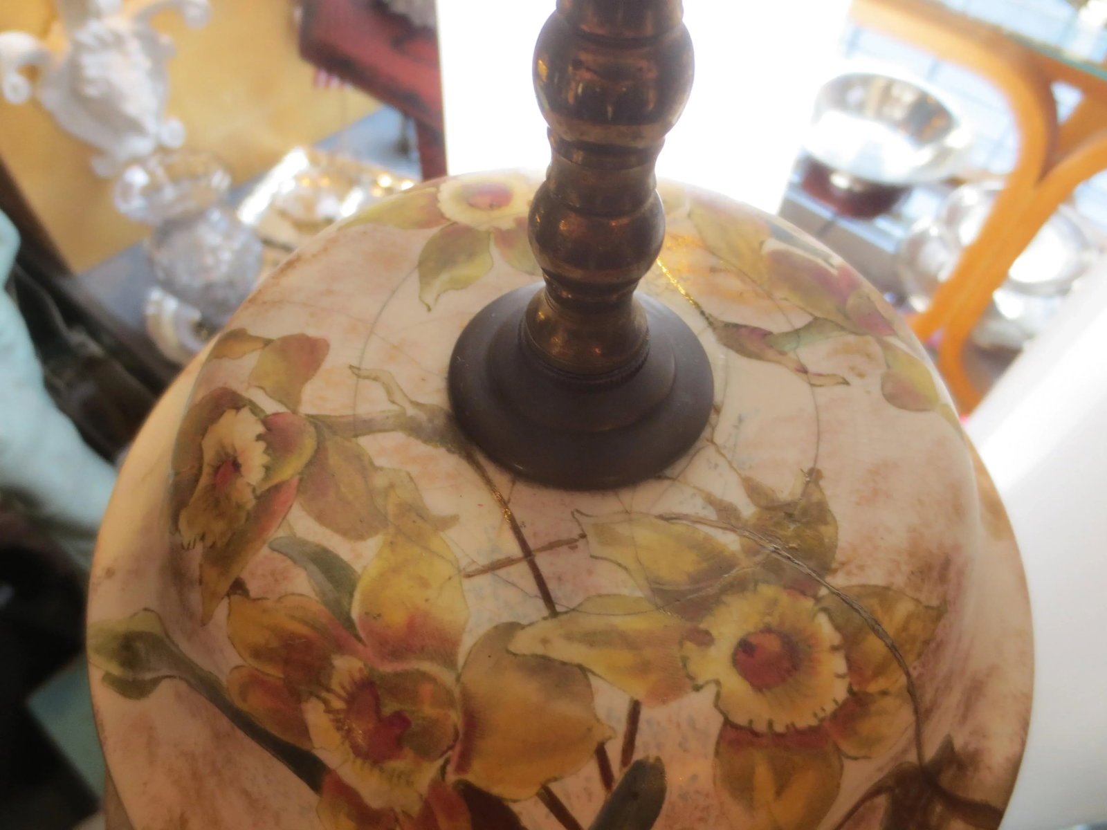 Antique Royal Doulton Burslem Ginger Jar as Lamp - 11
