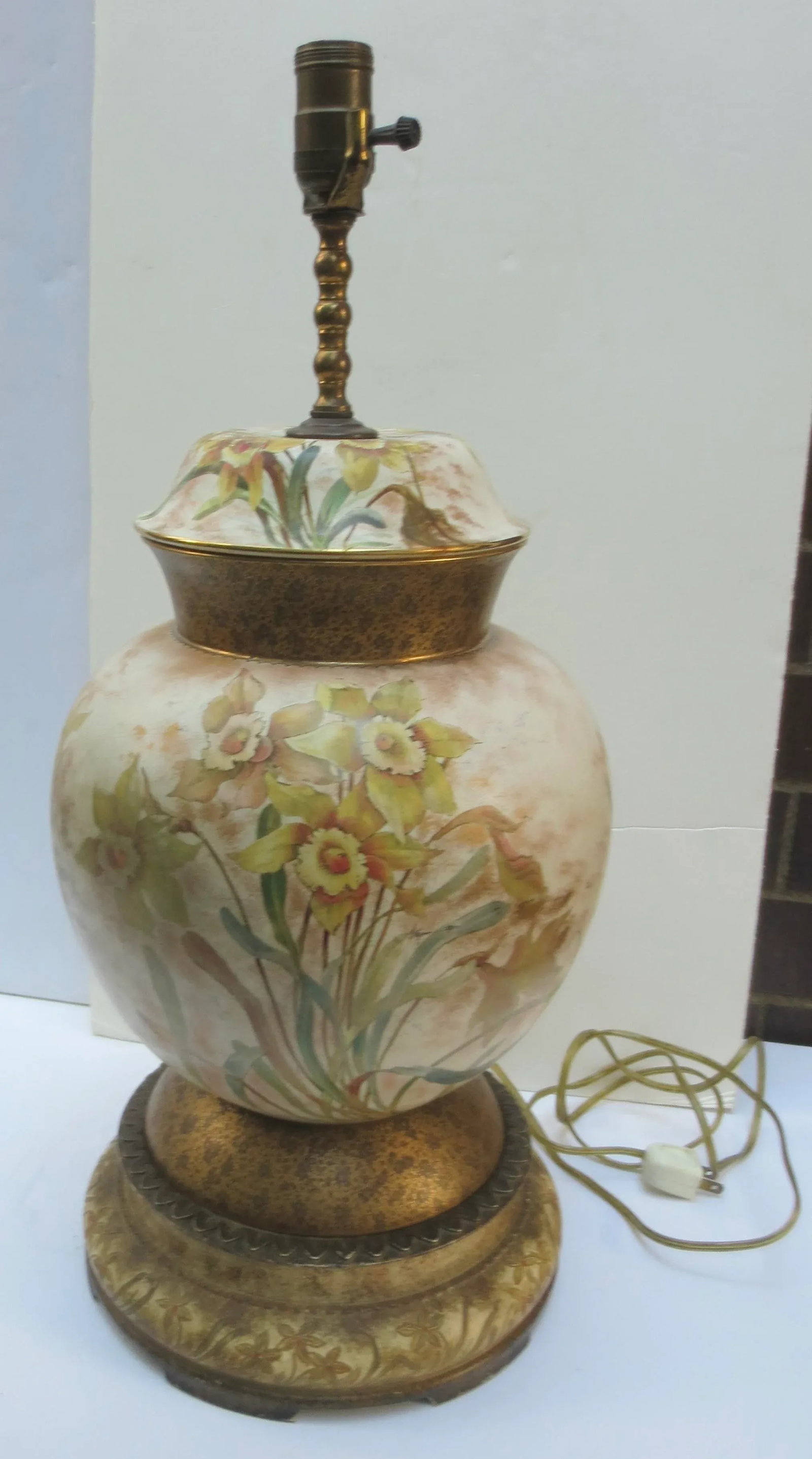 Antique Royal Doulton Burslem Ginger Jar as Lamp - 12