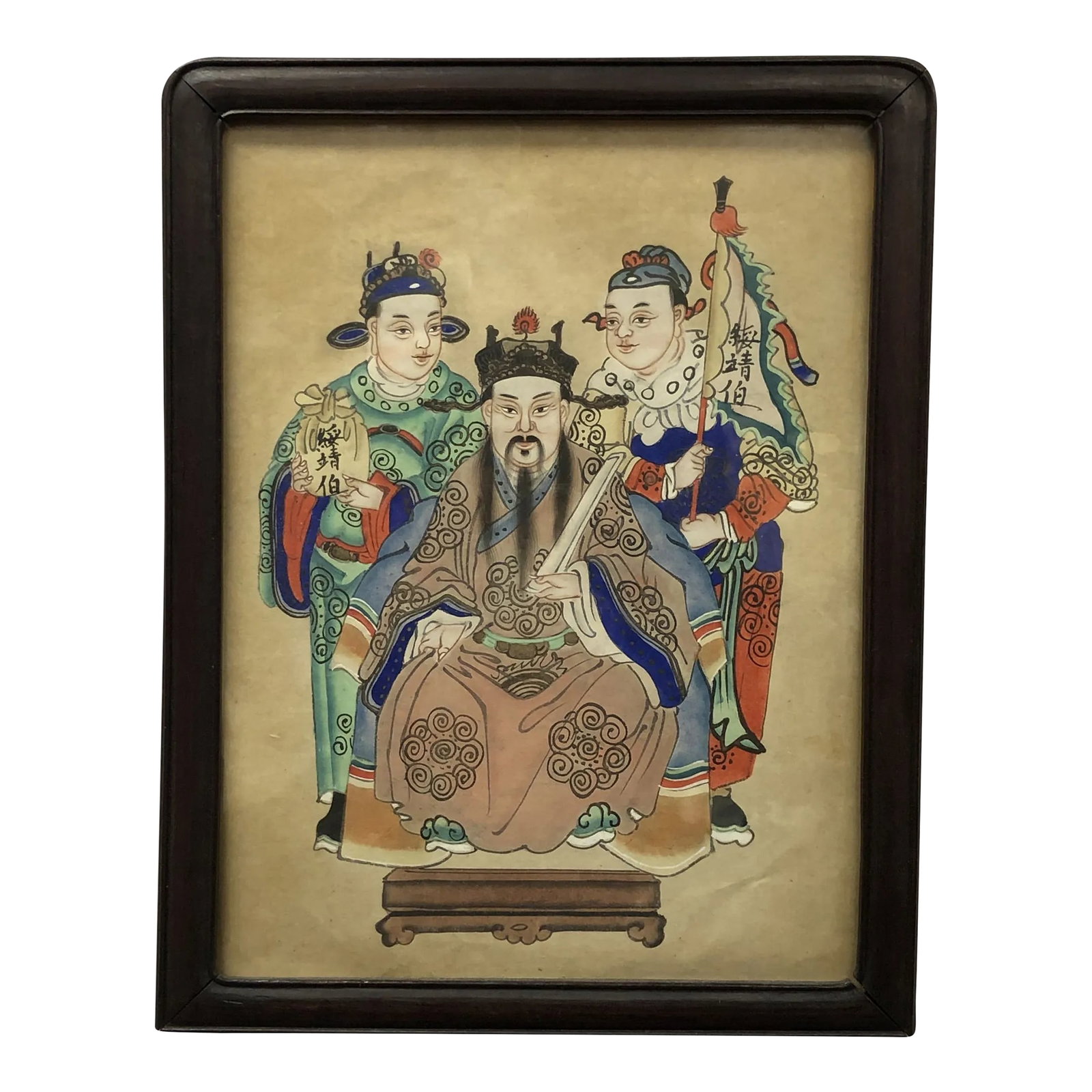 Antique Chinese Original Watercolor Painting, Framed: Unique, Antique Watercolor from China. Hand-painted in the 19th Century Condition: Alterations: Original Condition Unaltered Imperfections: Some Imperfections Condition Notes: Great Overall Condition