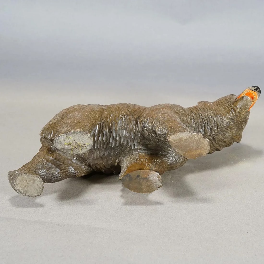Vintage Wooden Walking Bear Handcarved in Brienz Ca. 1930s - 7
