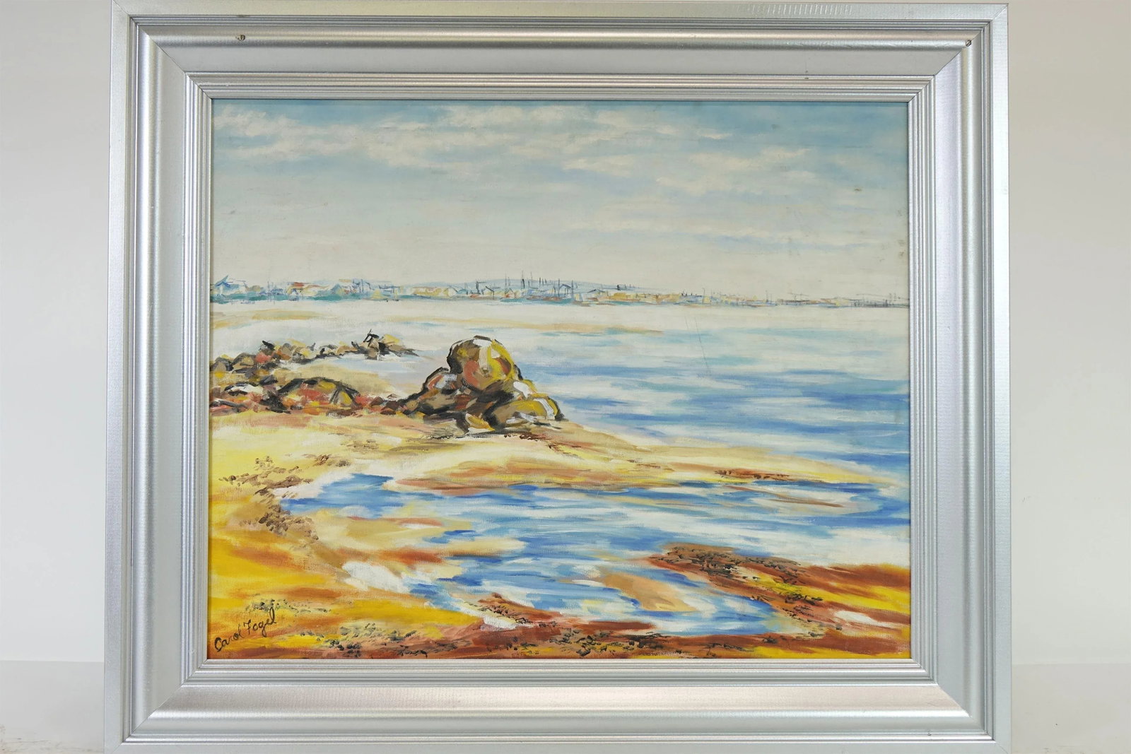 Early 20th Century Seascape, Large Original Oil on Canvas, Signed - 7
