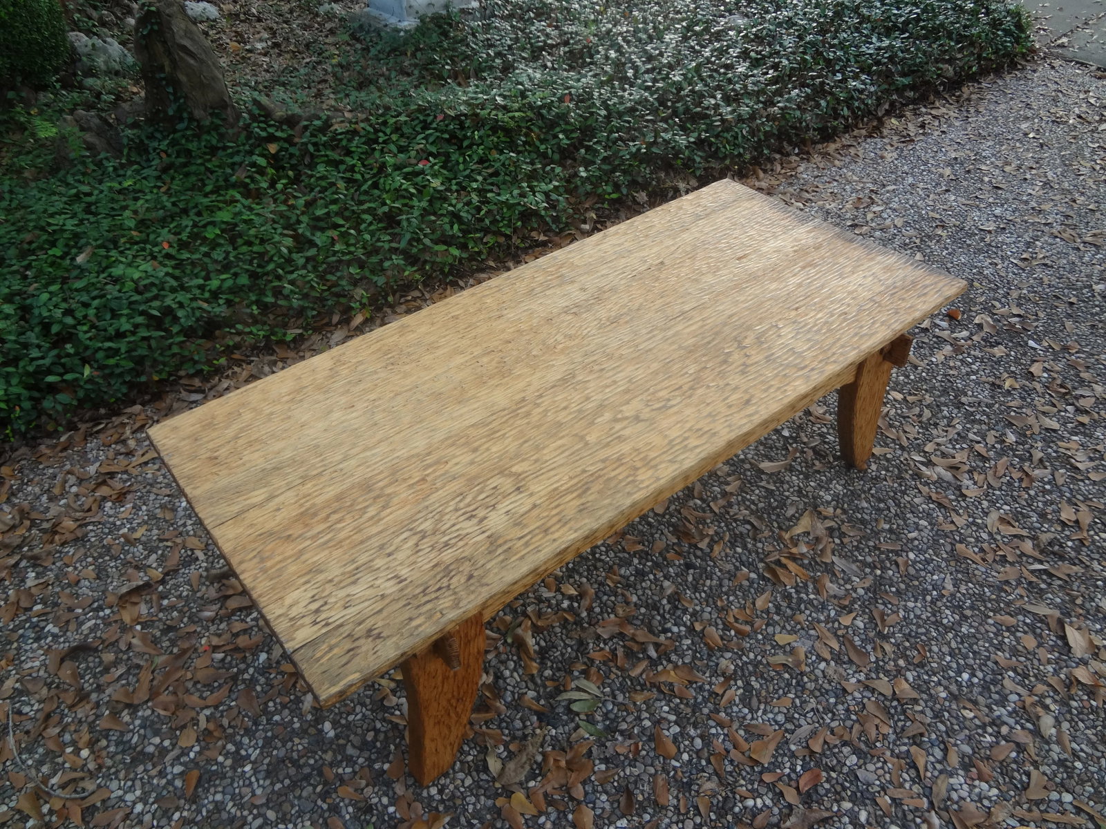 French Brutalist Elm Coffee Table by Atelier Marroles - 11