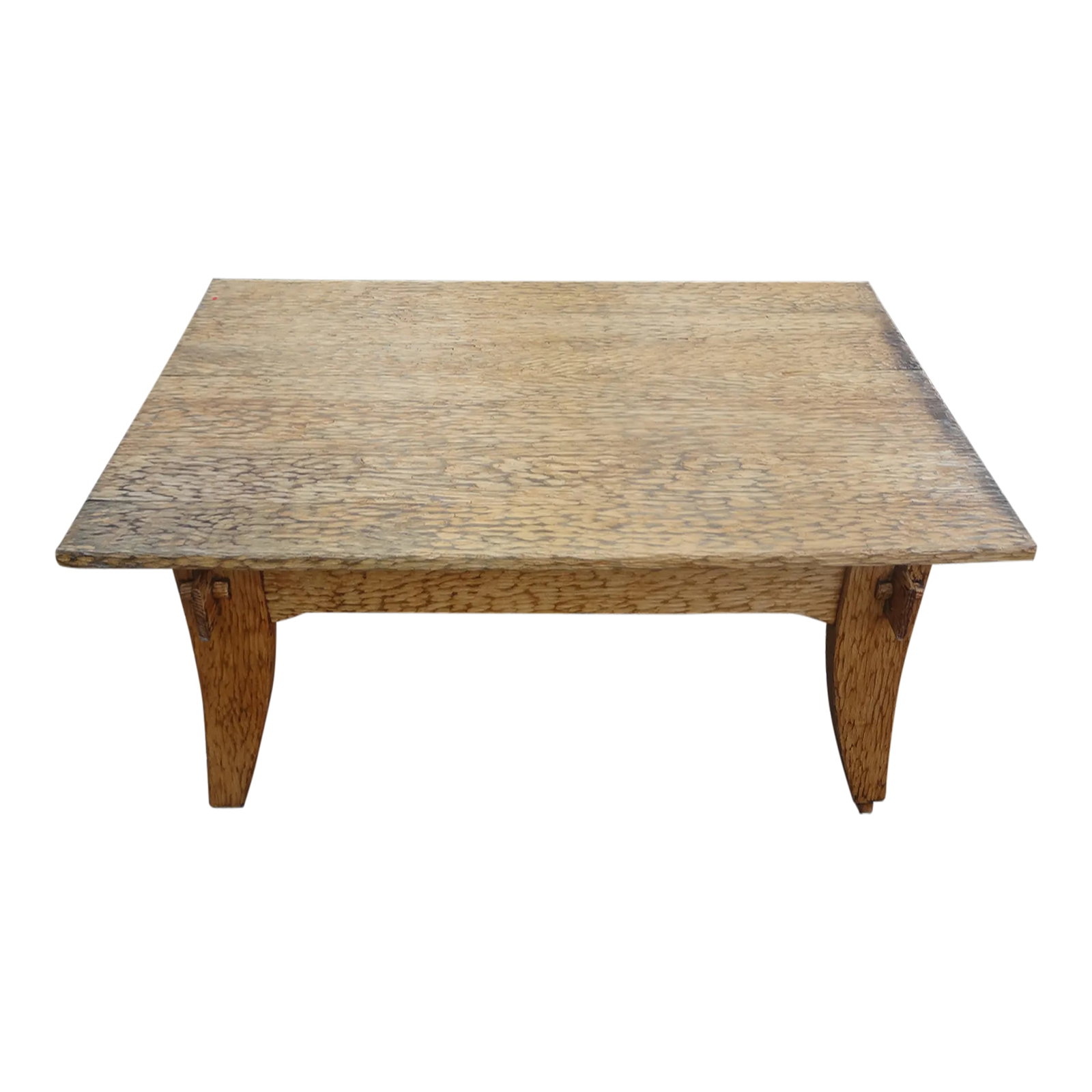 French Brutalist Elm Coffee Table by Atelier Marroles (1 of 12)