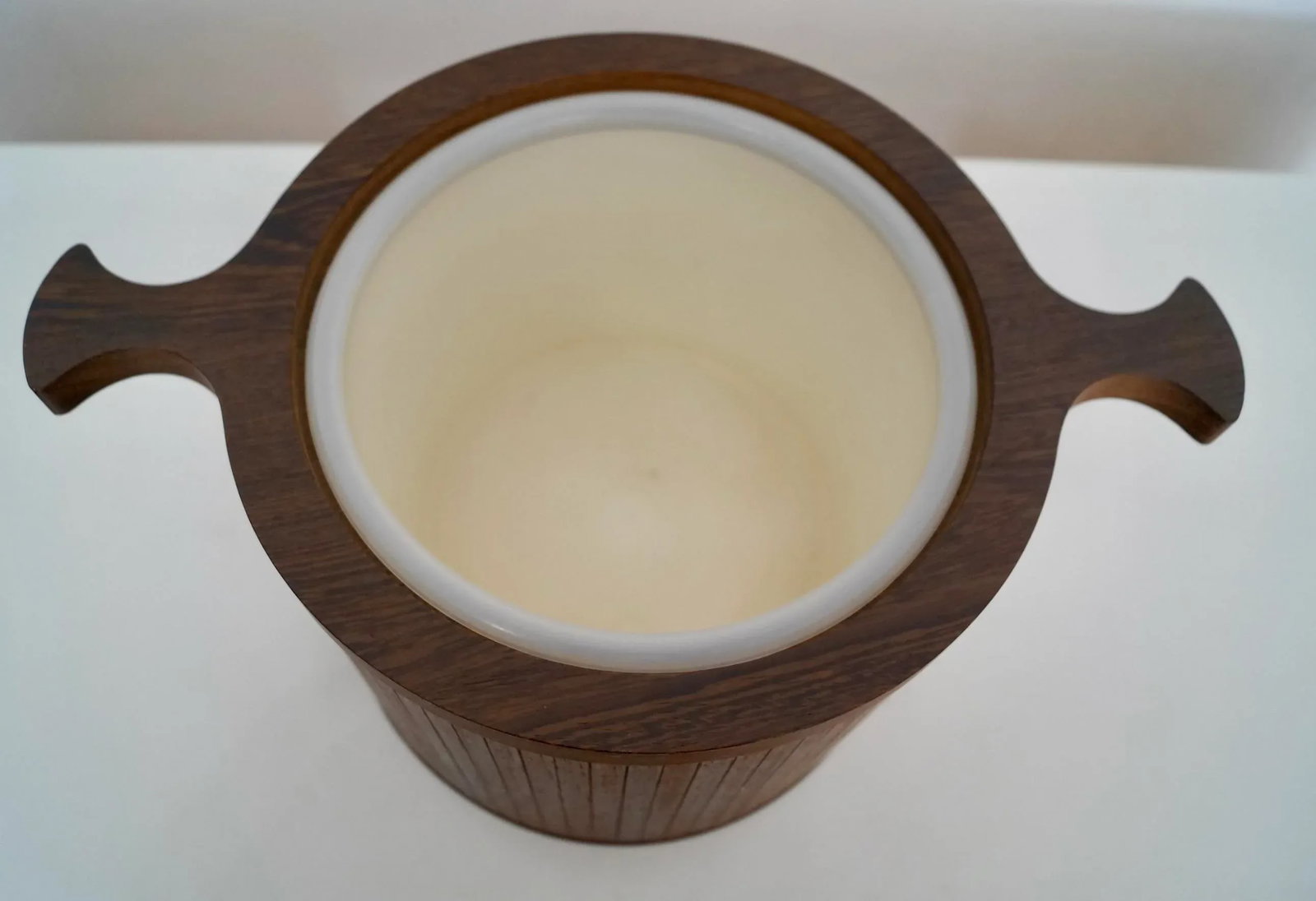 1960's Danish Modern Wood Ice Bucket - 10