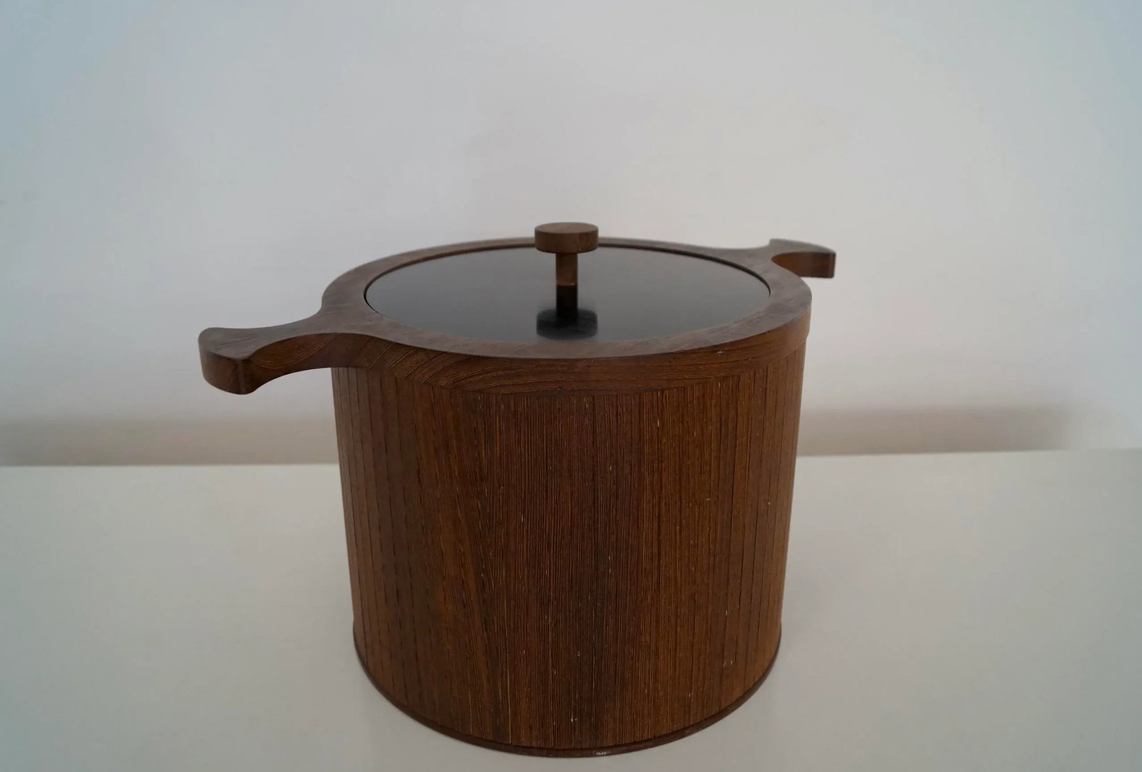 1960's Danish Modern Wood Ice Bucket - 3