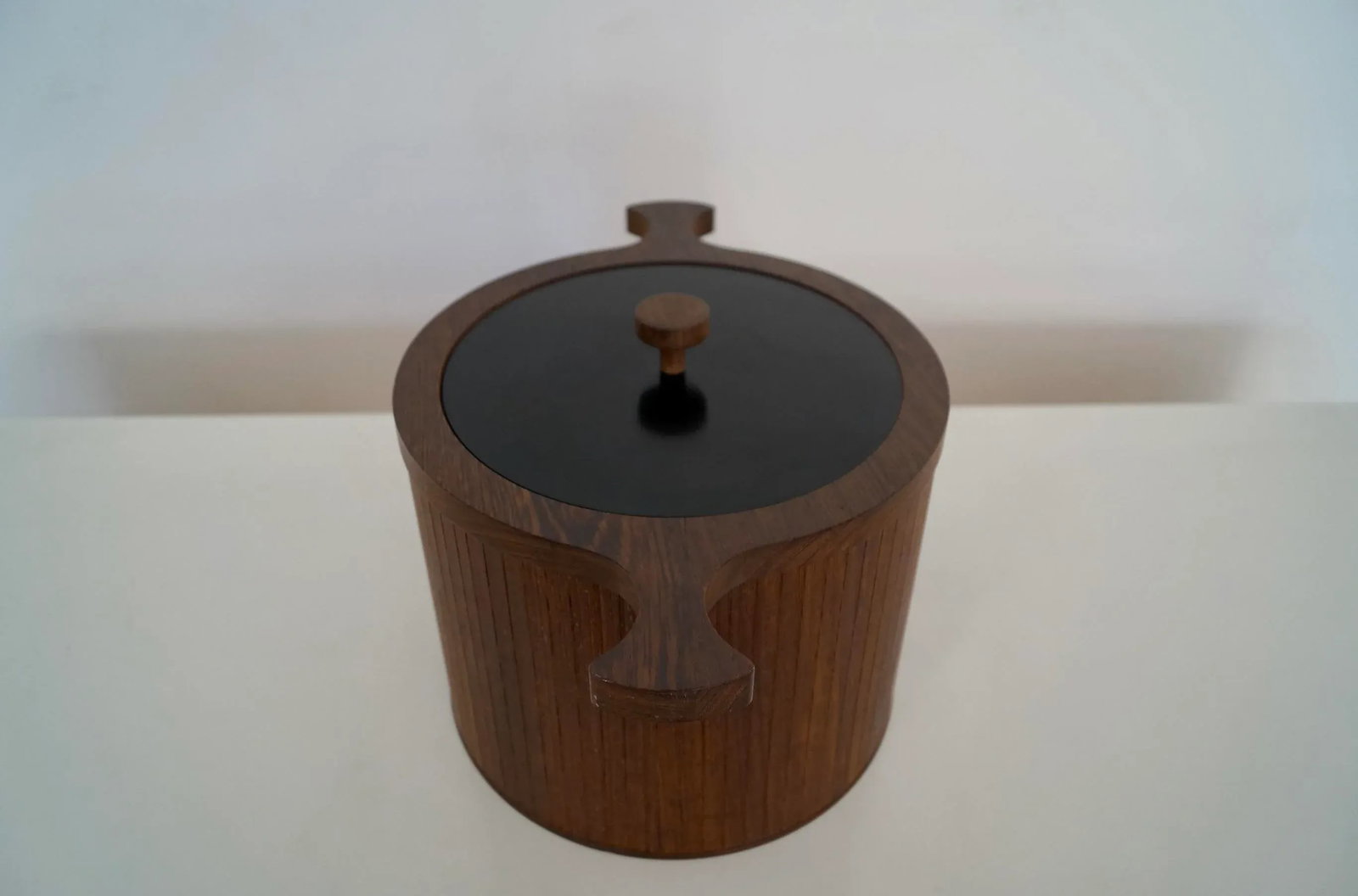 1960's Danish Modern Wood Ice Bucket - 4