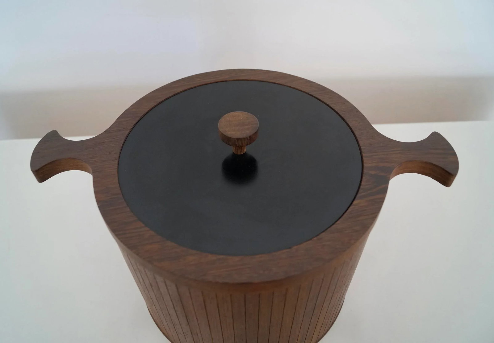 1960's Danish Modern Wood Ice Bucket - 5
