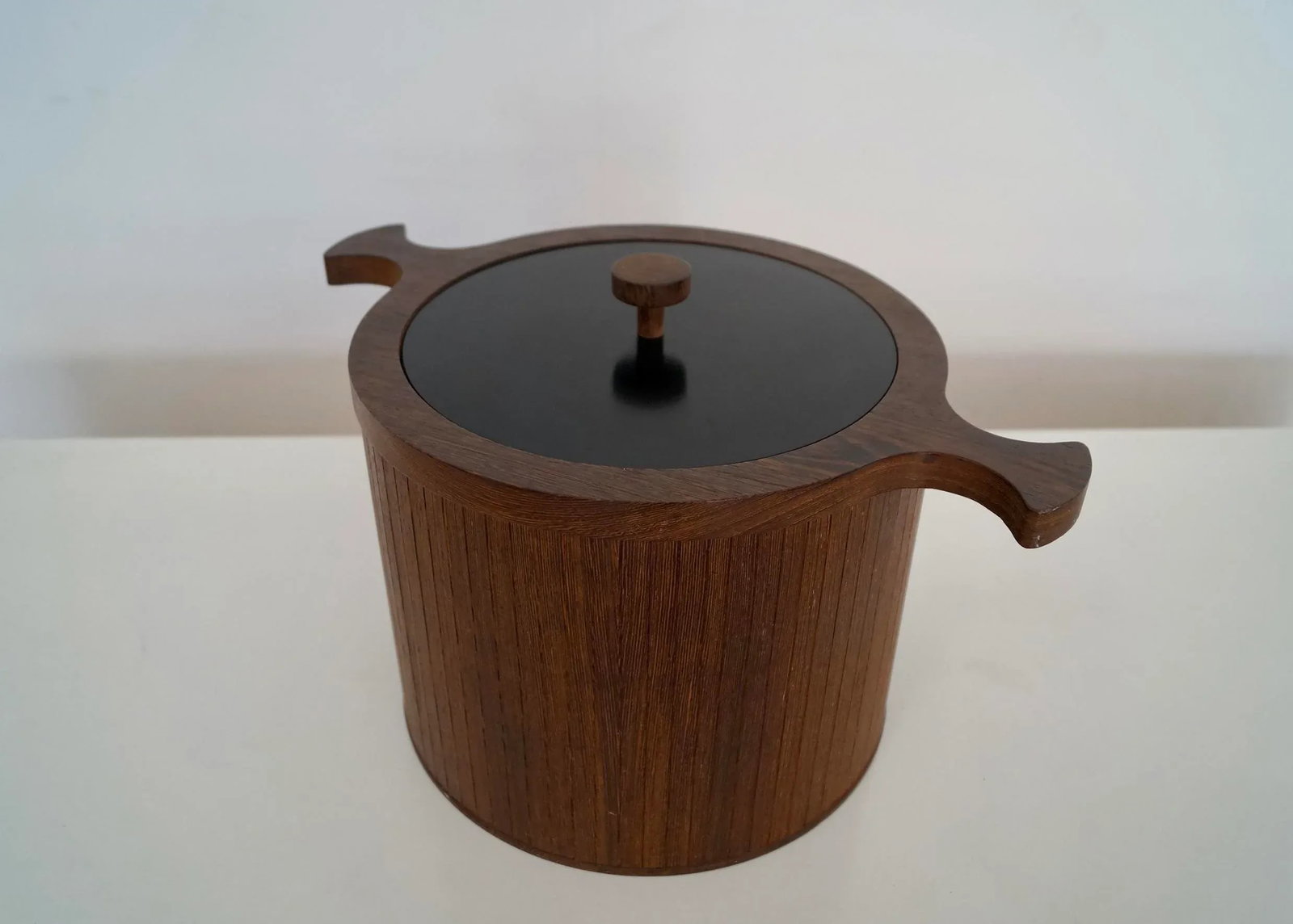1960's Danish Modern Wood Ice Bucket - 6
