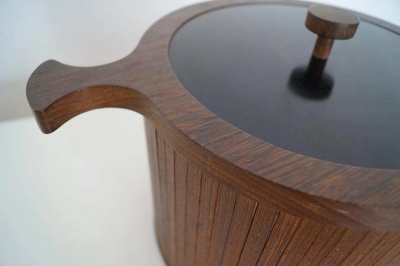 1960's Danish Modern Wood Ice Bucket - 7
