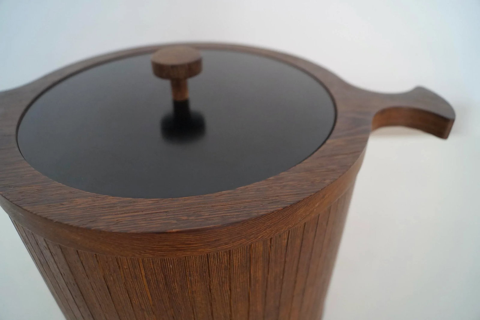 1960's Danish Modern Wood Ice Bucket - 8