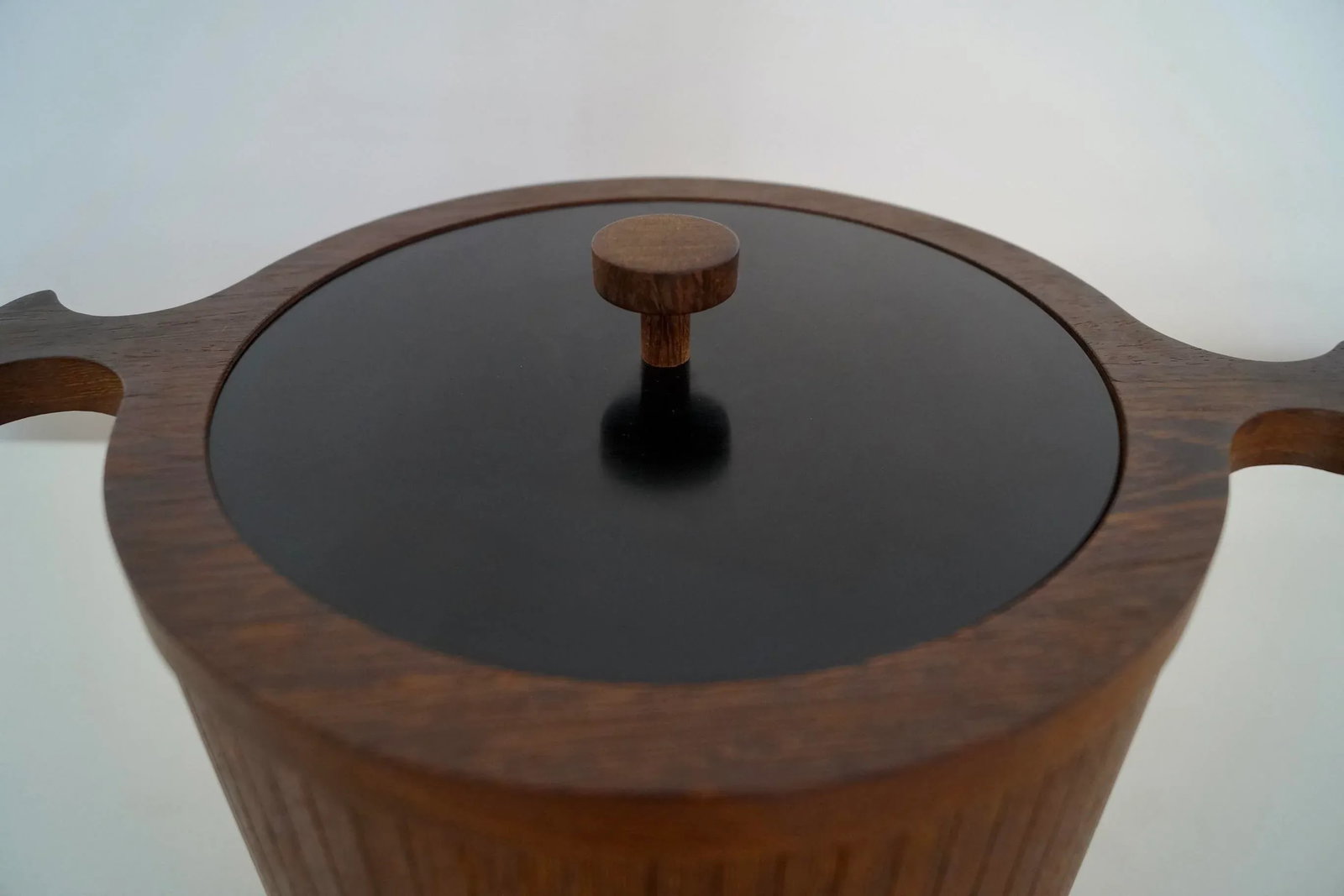 1960's Danish Modern Wood Ice Bucket - 9