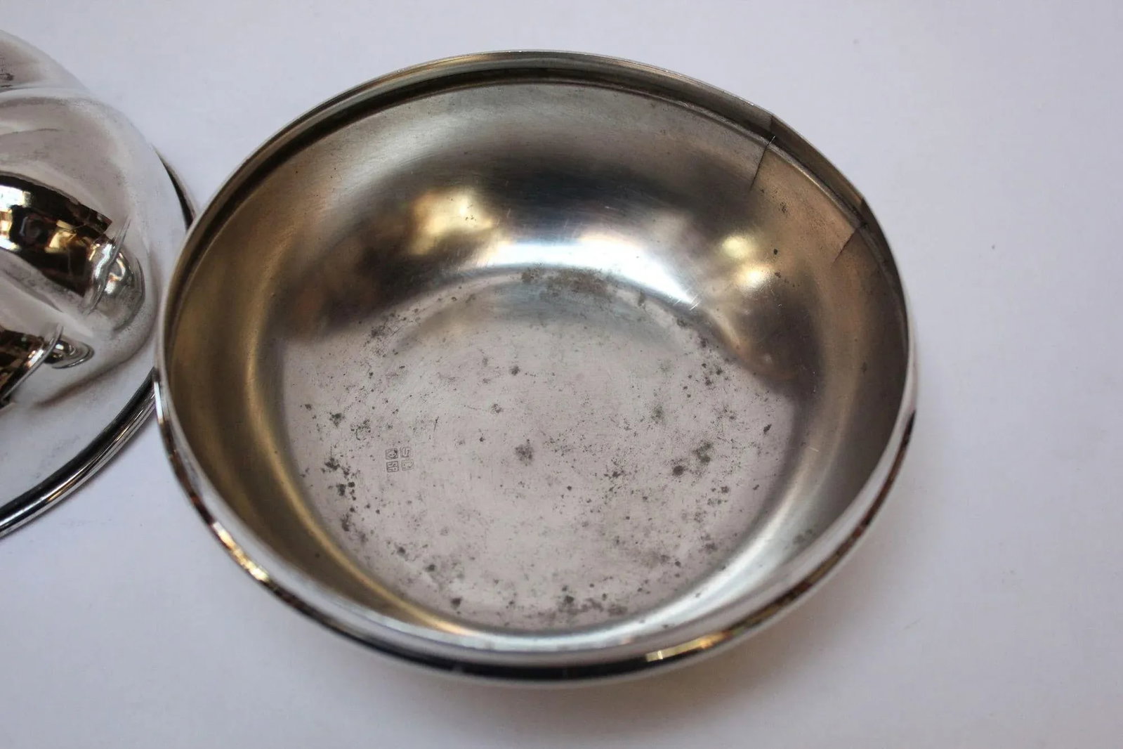Vintage Italian Silver-Plated "Pumpkin" Lidded Serving/Candy Dish - 5