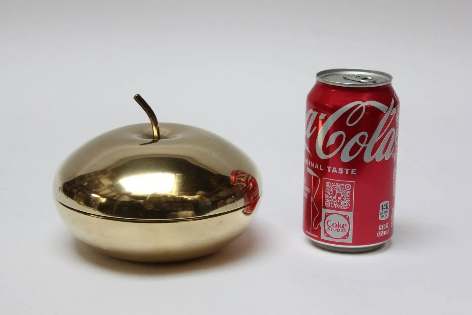 Mid-Century Italian Modern Mpi Brass "Apple" Lidded Serving/Candy Dish - 7