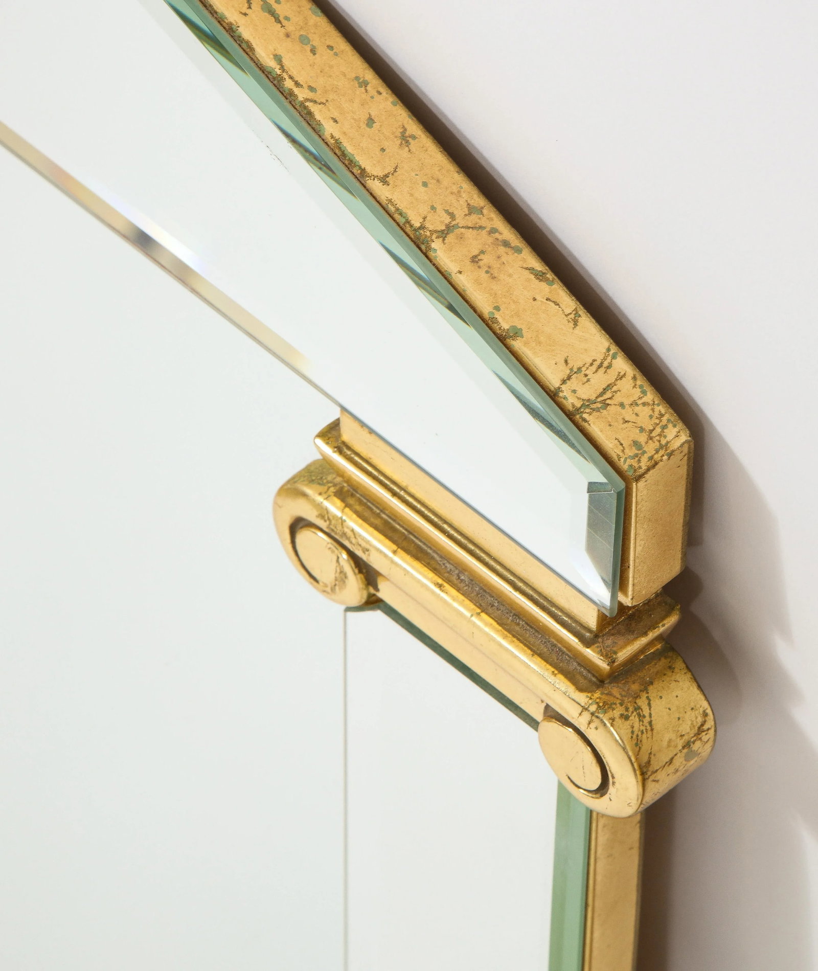 Pair of 20th Century French Neoclassical Mirrors With Gilt Accents - 10