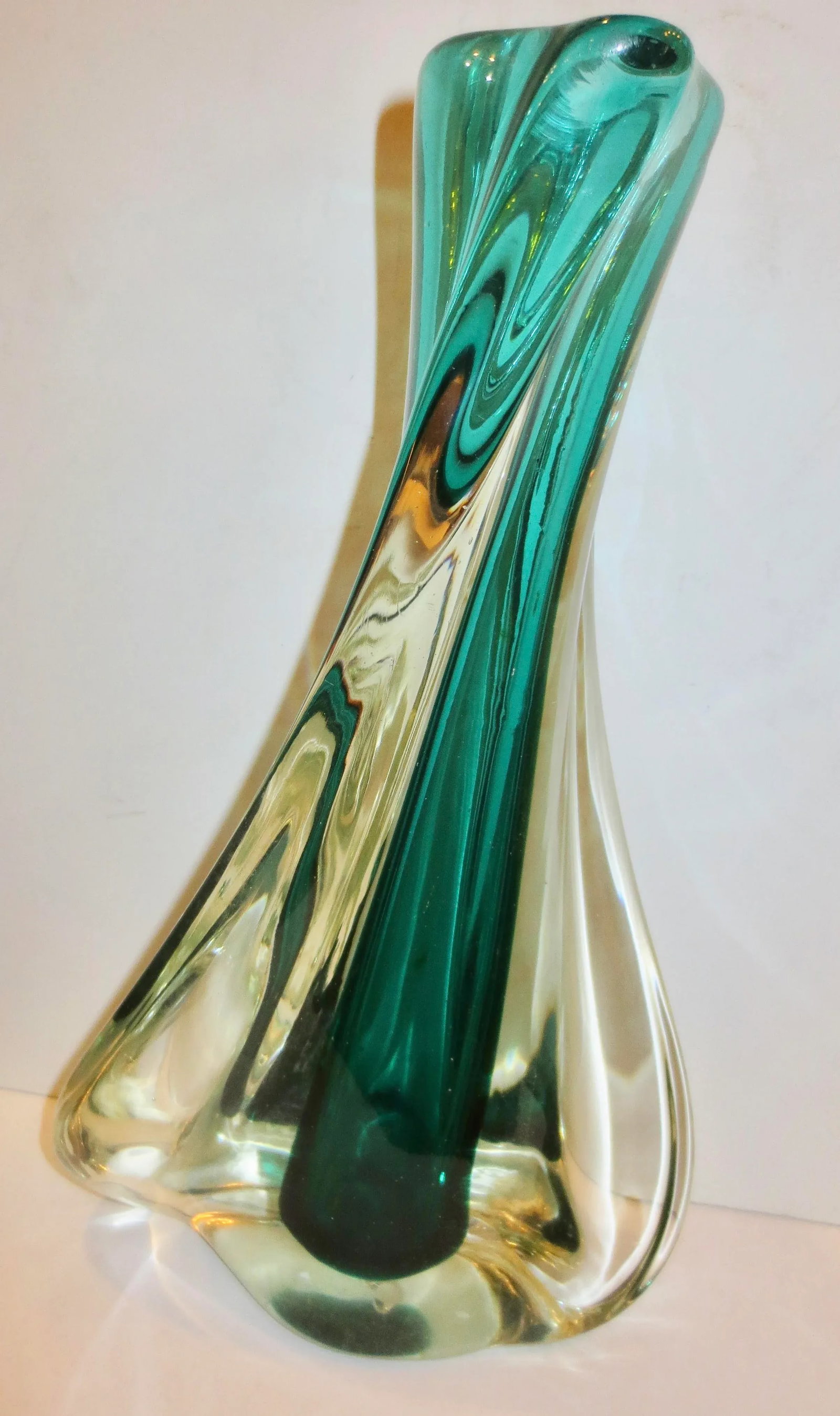 Vintage Murano Seguso Art Glass Vase Circa 1980s' - 4